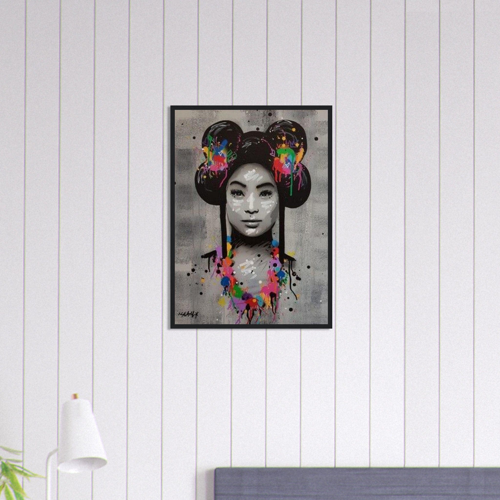 Canvanation Print Material 50x70 cm / 20x28″ Tableau Geisha Graffiti
