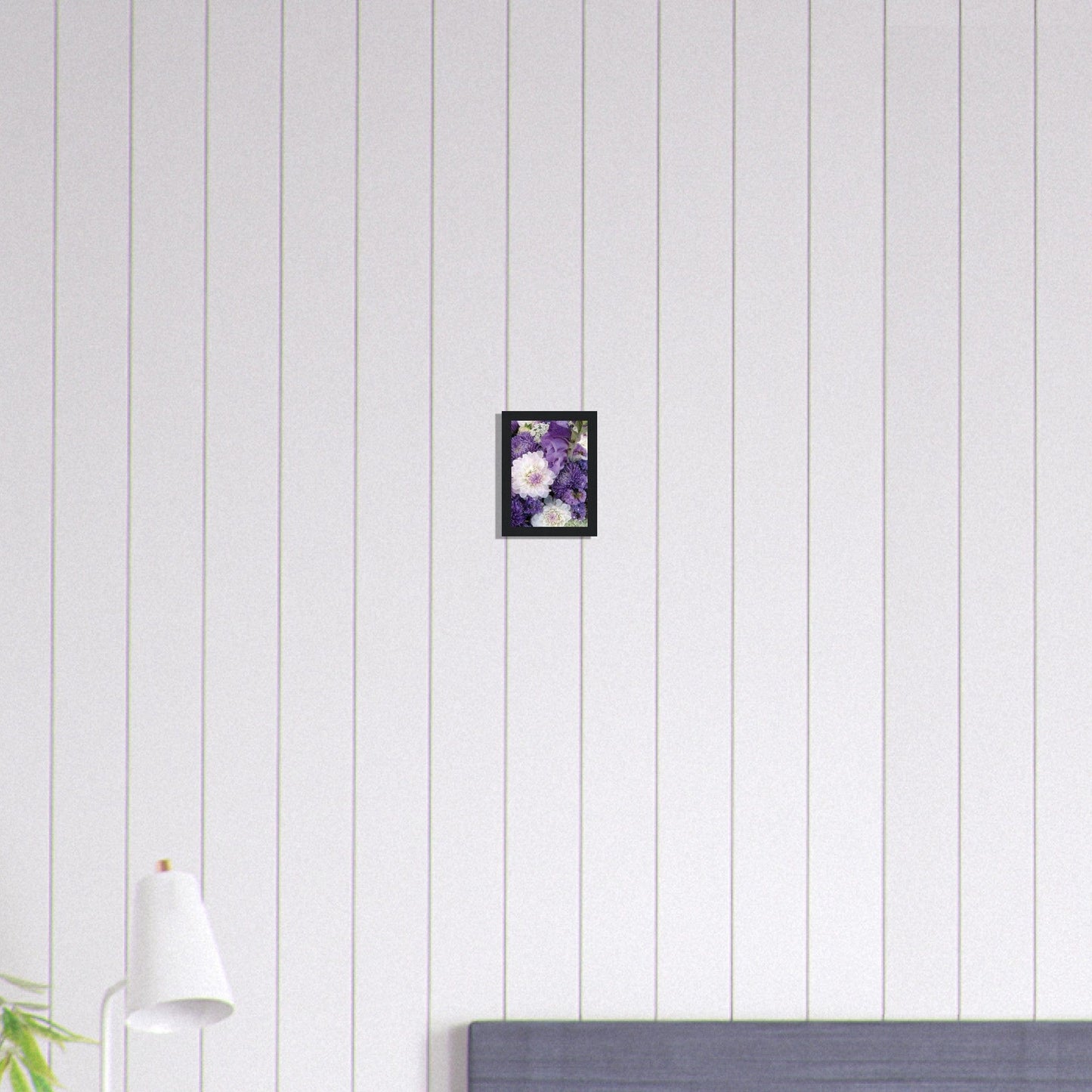 Canvanation Print Material 13x18 cm / 5x7″ Tableau Floral Blanc et Violet