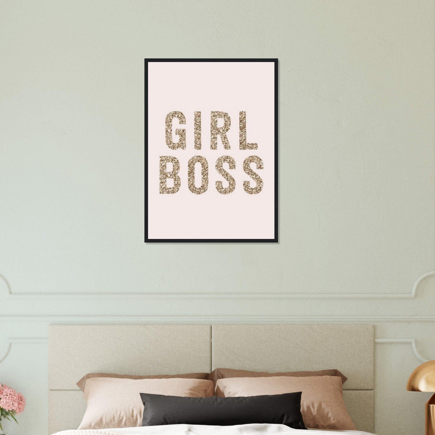 Canvanation Print Material 50x70 cm / 20x28″ Tableau Citation Girl Boss