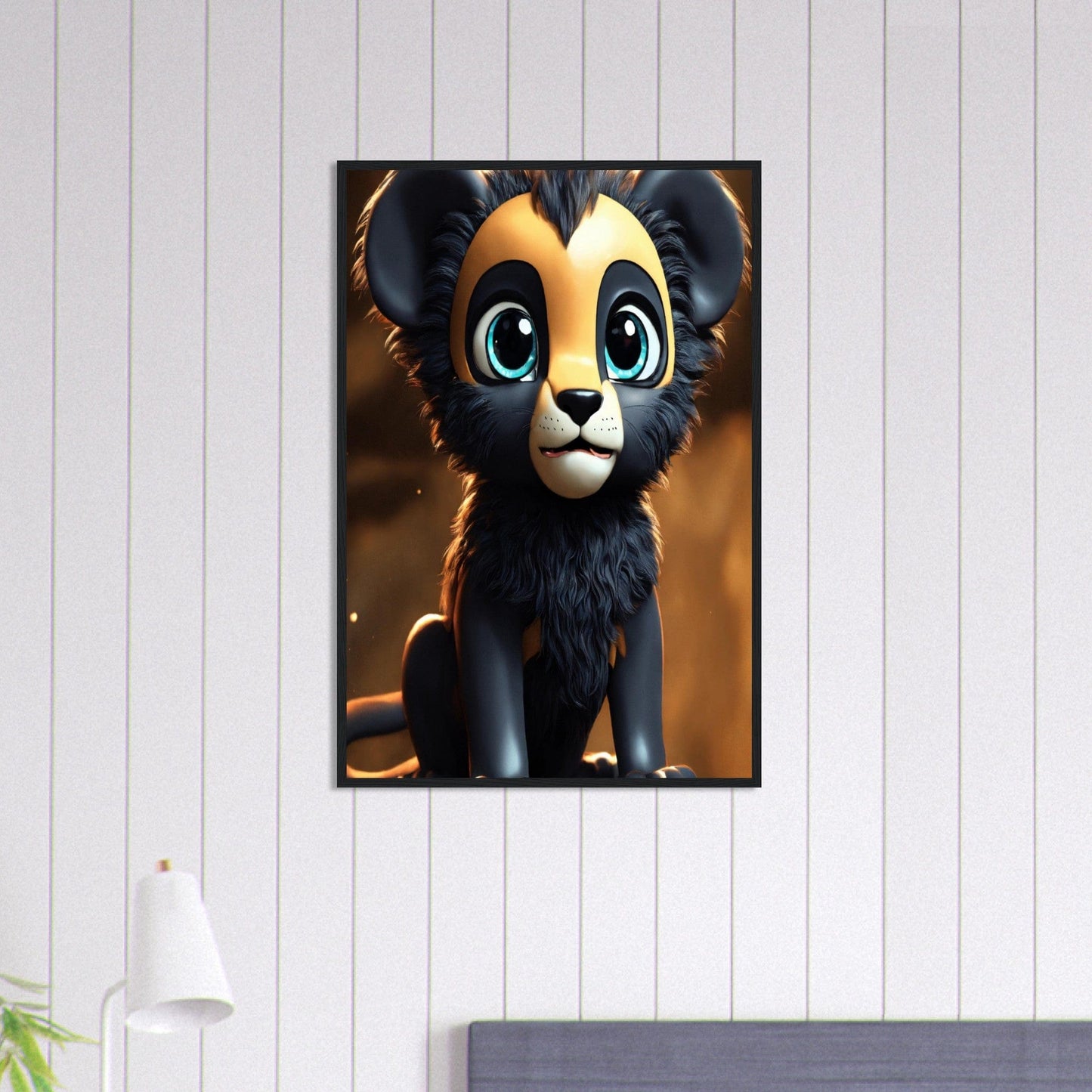 Canvanation Print Material 60x90 cm / 24x36″ Tableau Lionceau Rêves De Roi