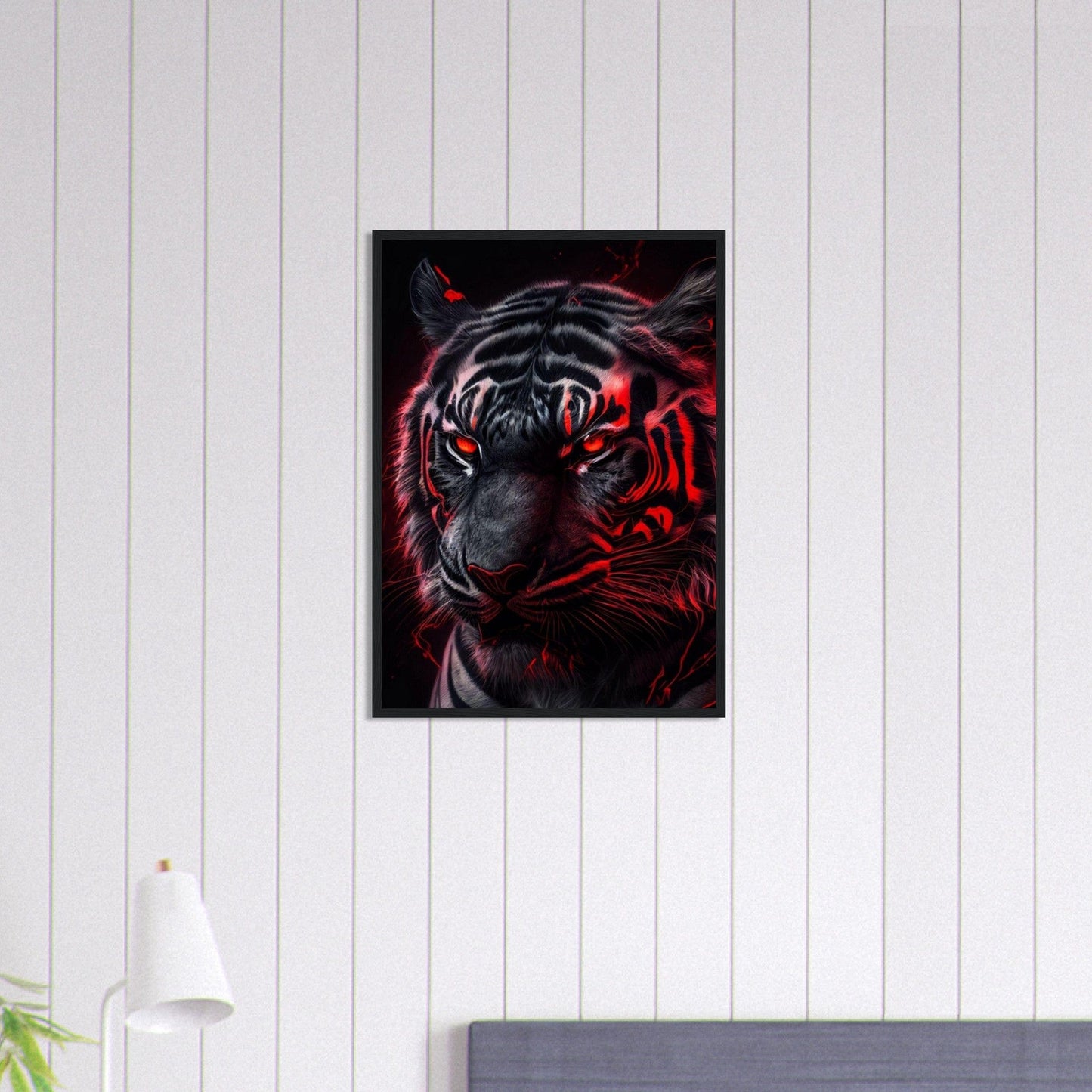 Canvanation Print Material 50x70 cm / 20x28″ Tableau Tigre Yeux Rouge