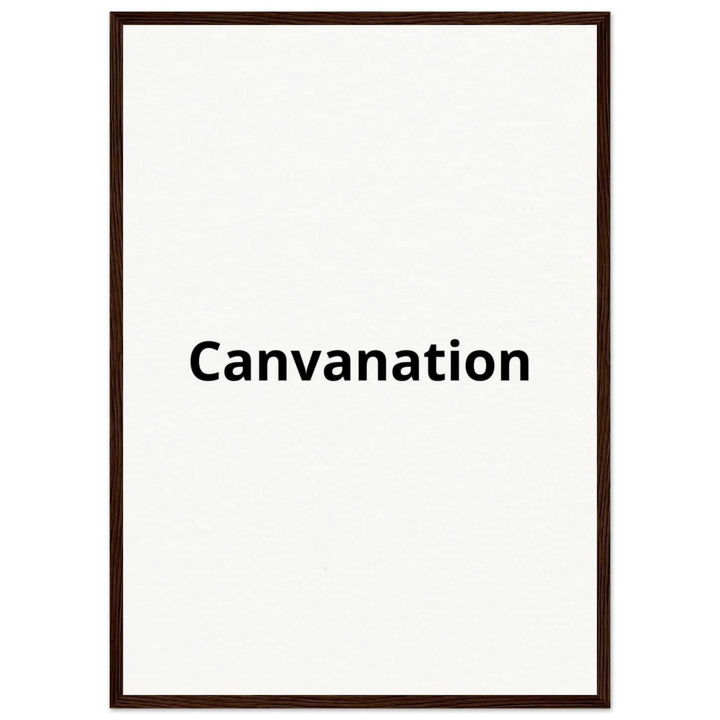 Canvanation Print Material A2 (42 x 59.4  cm) / Cadre en bois foncé Tableau Personnalisé