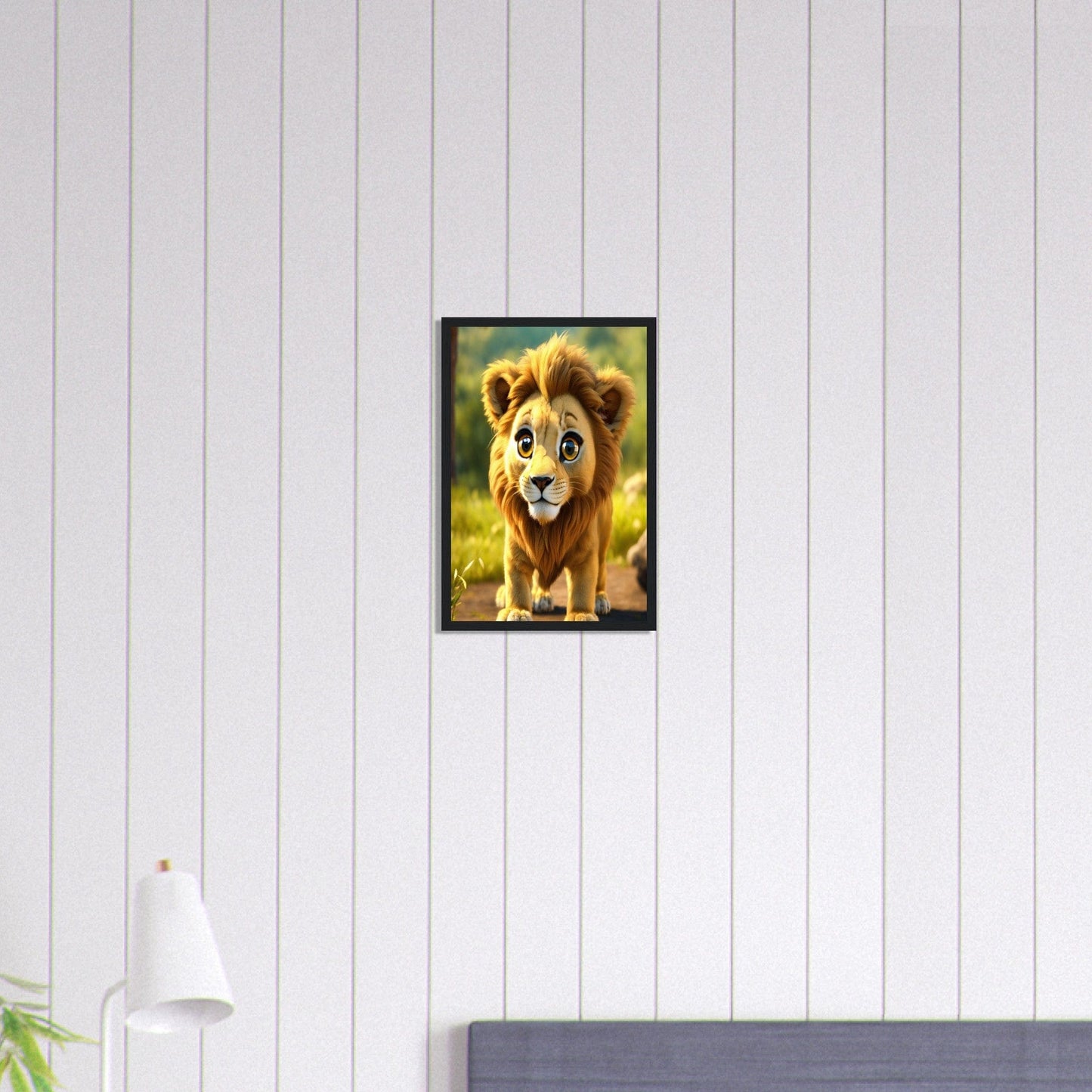 Canvanation Print Material 30x45 cm / 12x18″ Tableau Lionceau Curiosité Du Roi