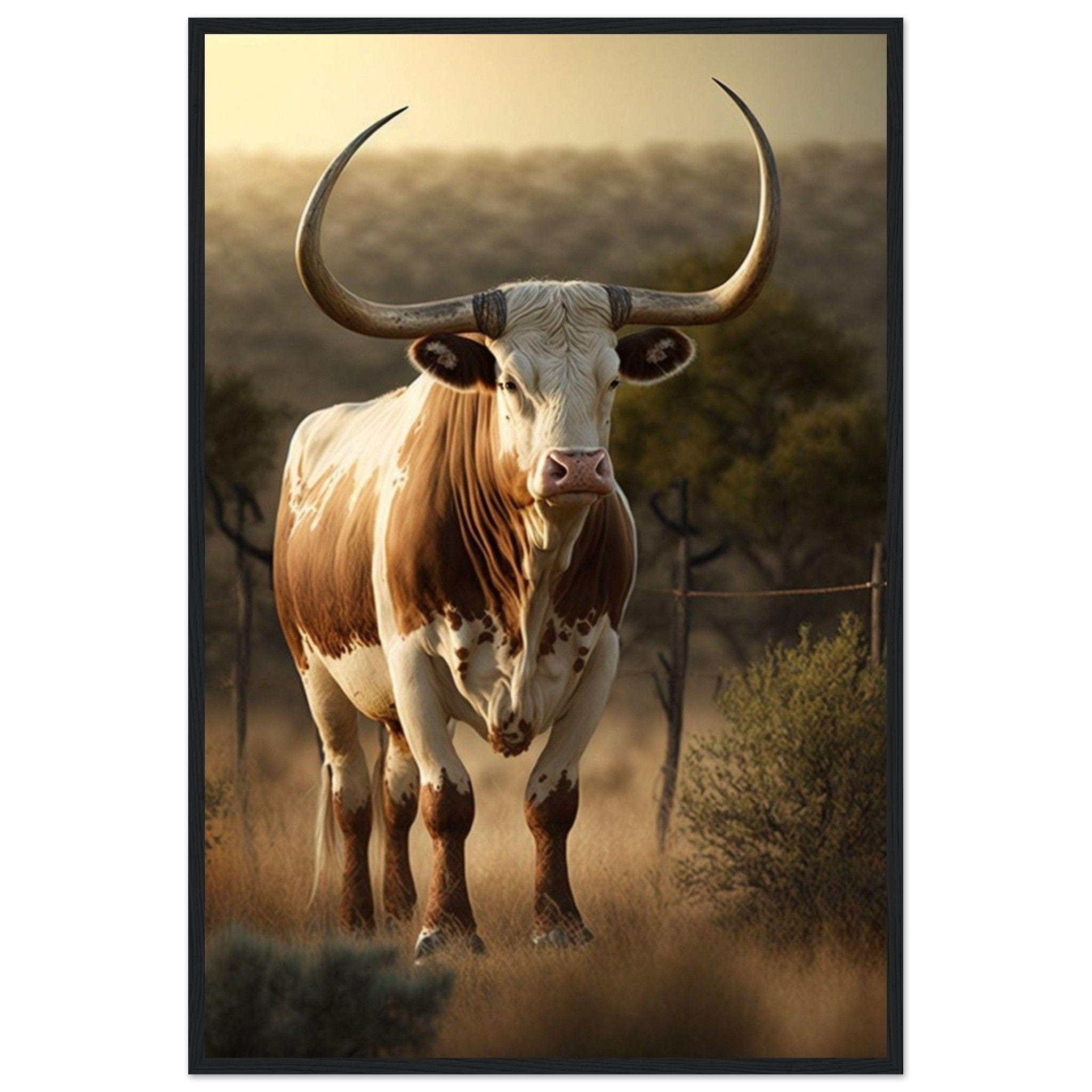 Canvanation Print Material 60x90 cm / 24x36″ Tableau Vache Colorée