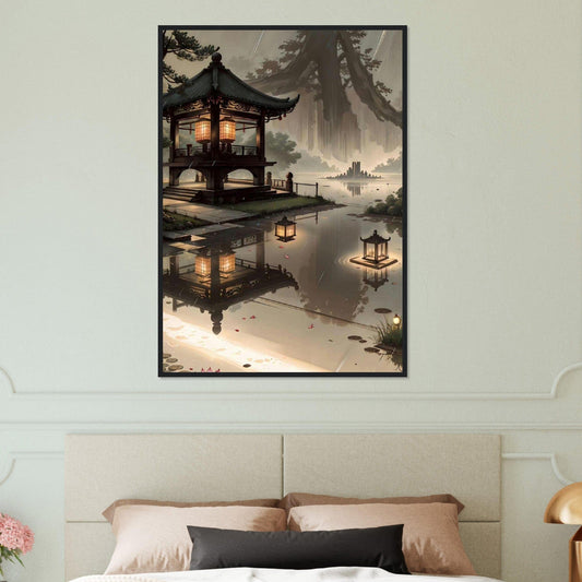Canvanation Print Material 70x100 cm / 28x40″ Tableau Japon Paysage Luminaire