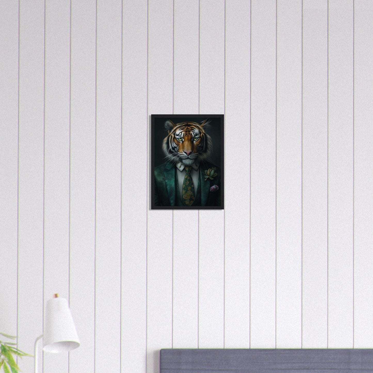 Canvanation Print Material 30x40 cm / 12x16″ Tableau Tigre en Costard