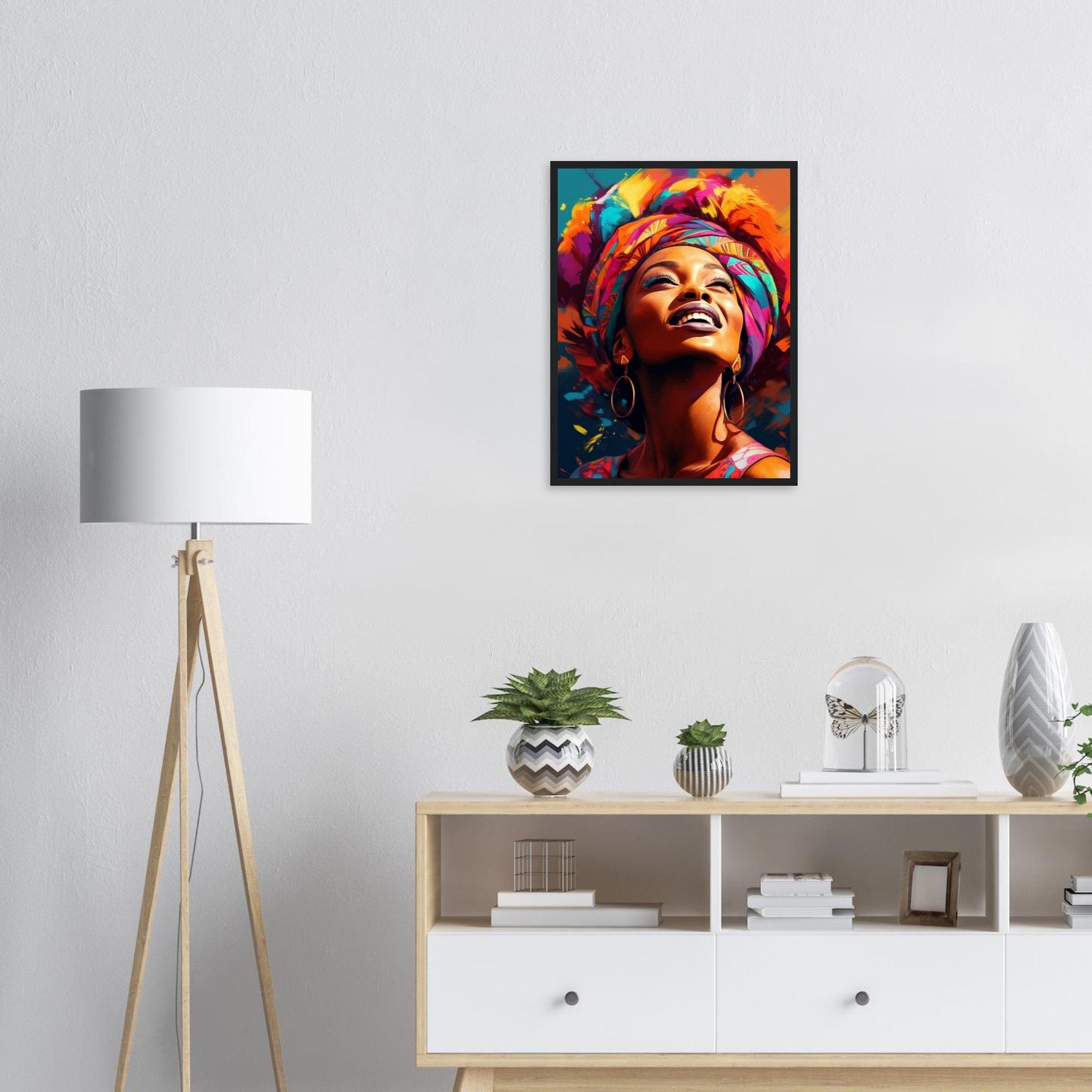 Canvanation Print Material Tableau Femme Africaine Couleur