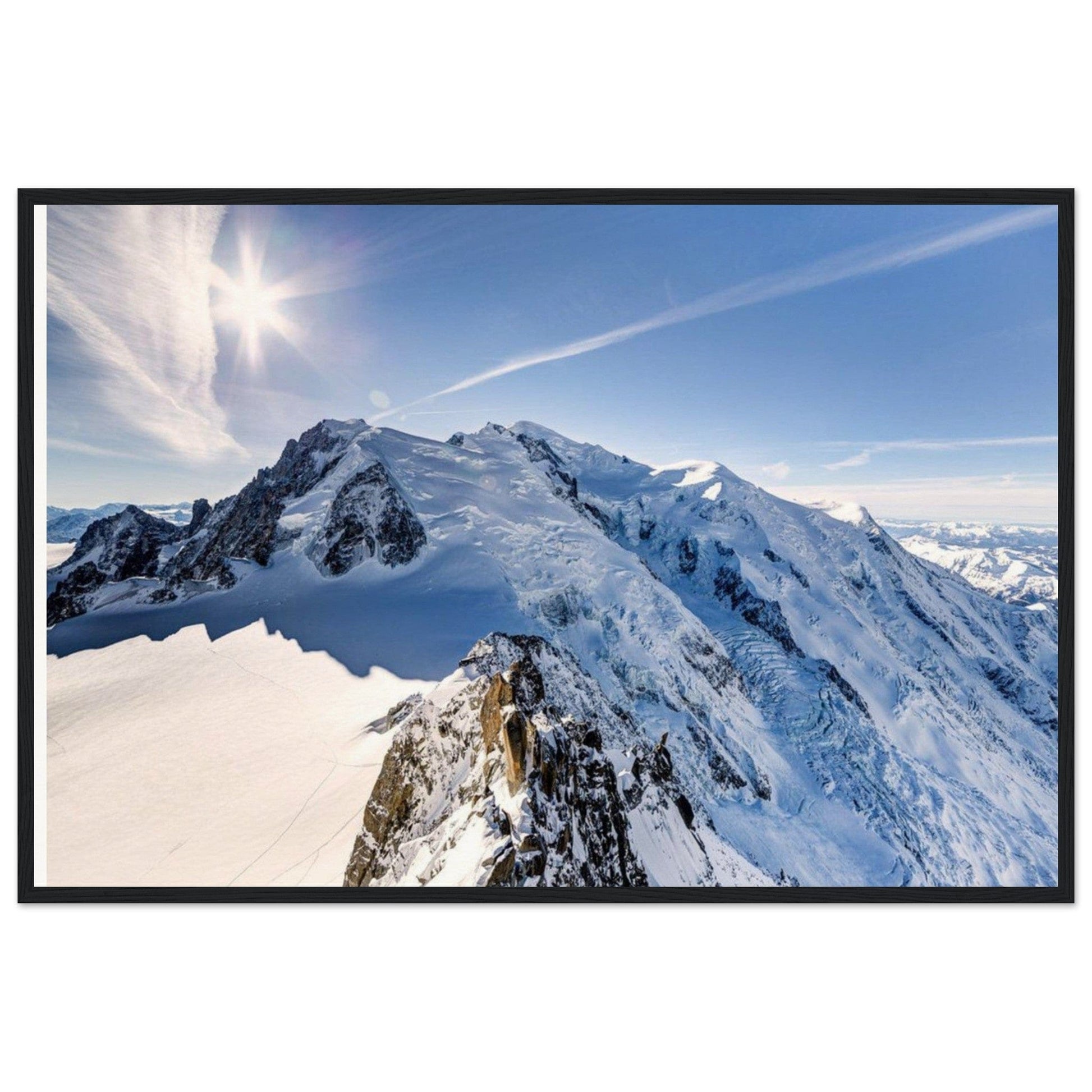 Gelato Print Material 50x70 cm / 20x28″ Tableau Panoramique Mont Blanc Soleil