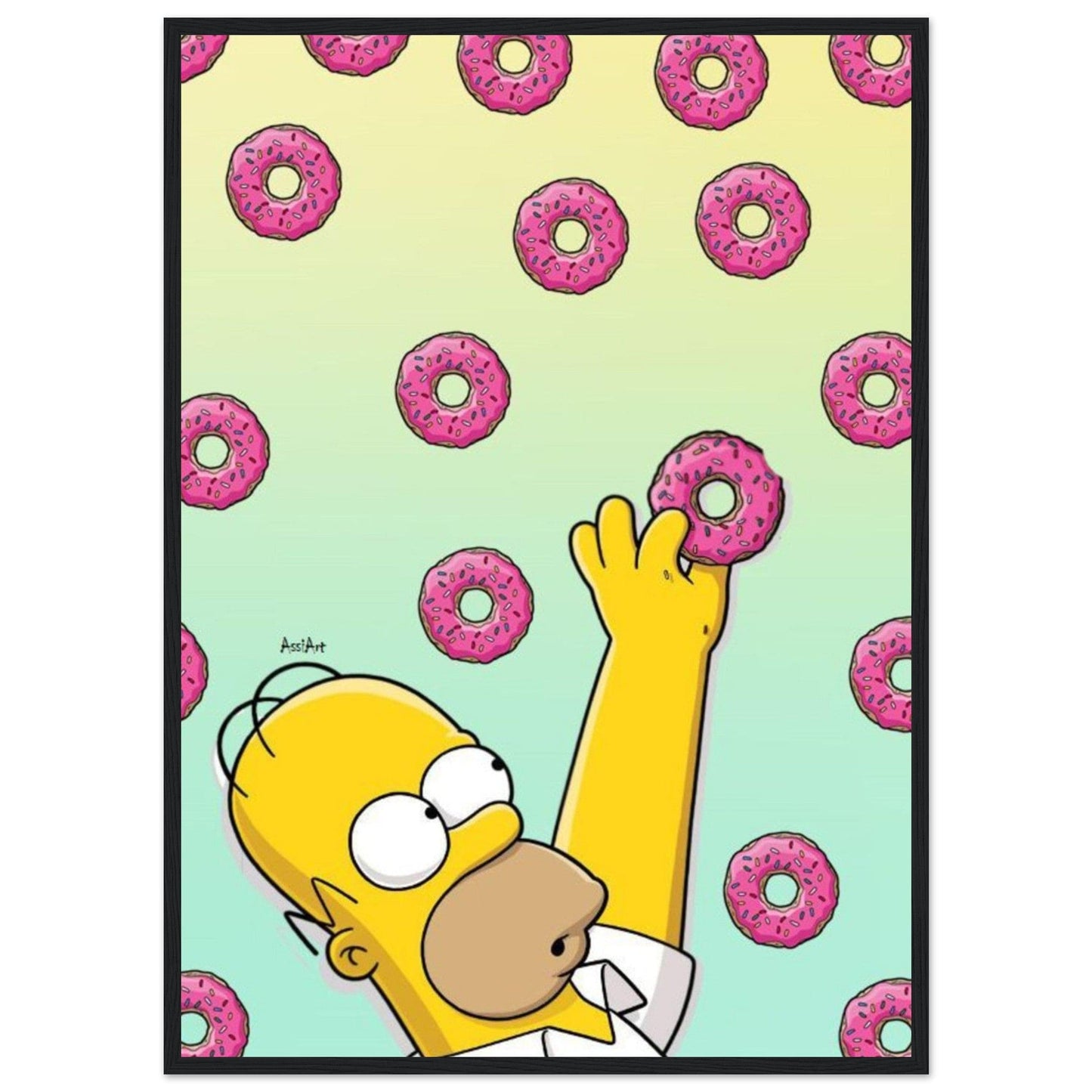 Canvanation Print Material 50x70 cm / 20x28″ / Tableau Poster Et Tableau Homer Simpson Donut