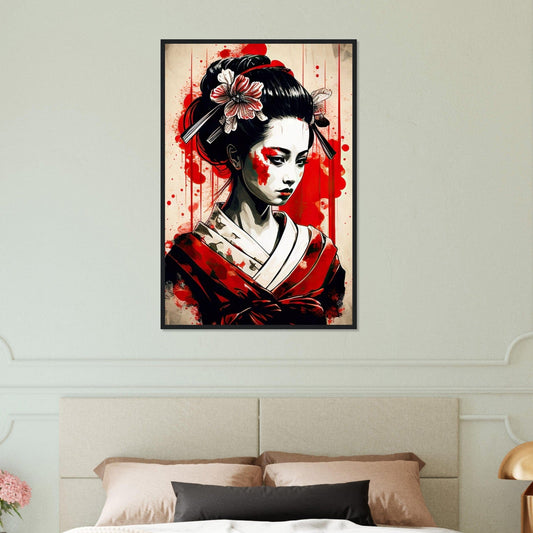 Canvanation Print Material 60x90 cm / 24x36″ Tableau Geisha Horreur Kimono