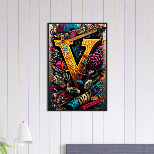 Canvanation Print Material 60x90 cm / 24x36″ Tableau Street Art V Musique