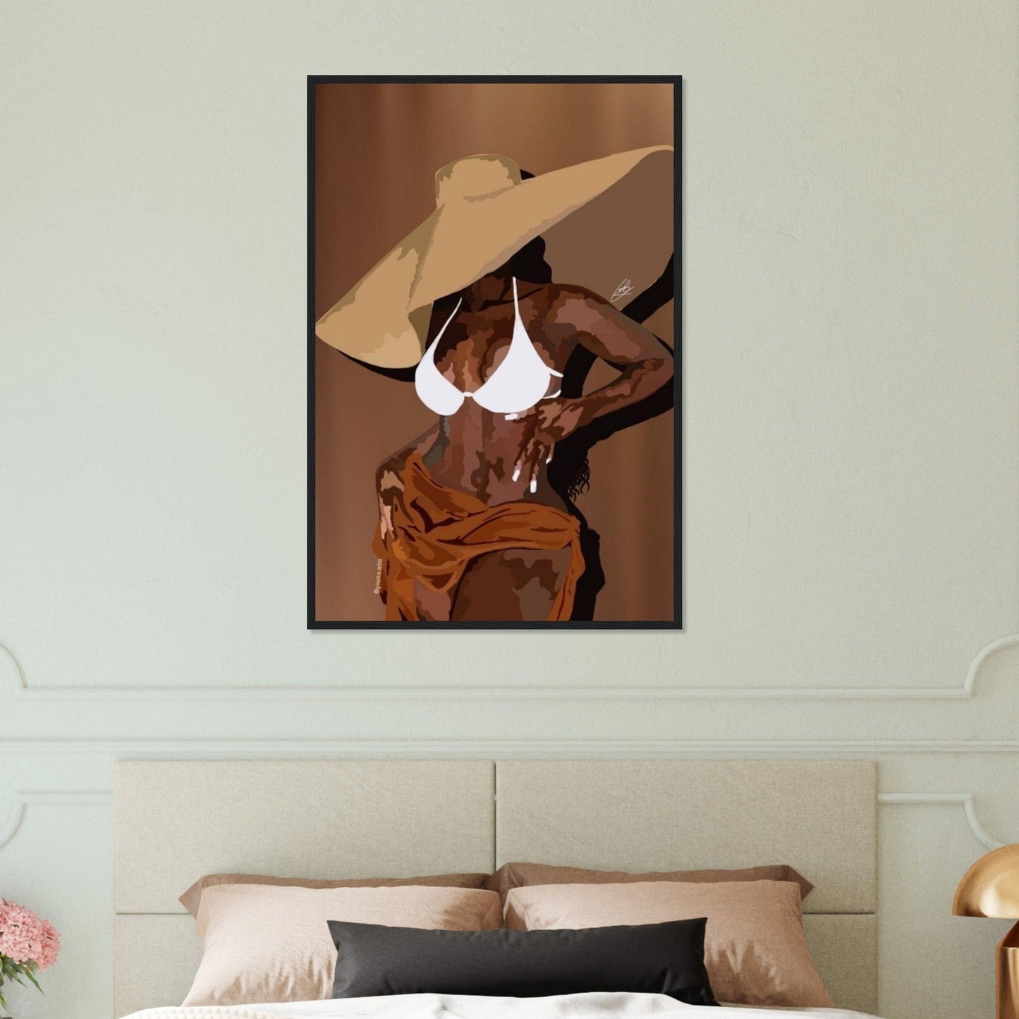 Canvanation Print Material 60x90 cm / 24x36″ Peinture Femme Antillaise