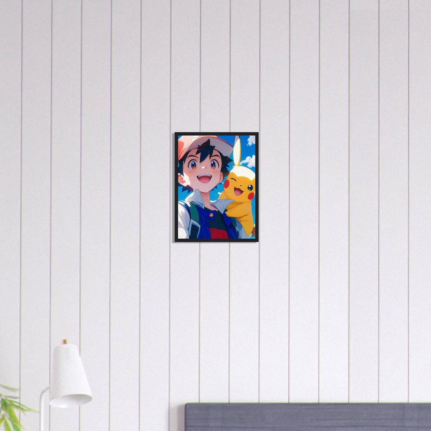 Canvanation Print Material 30x40 cm / 12x16″ Tableau Pokémon Sacha Et Pikachu