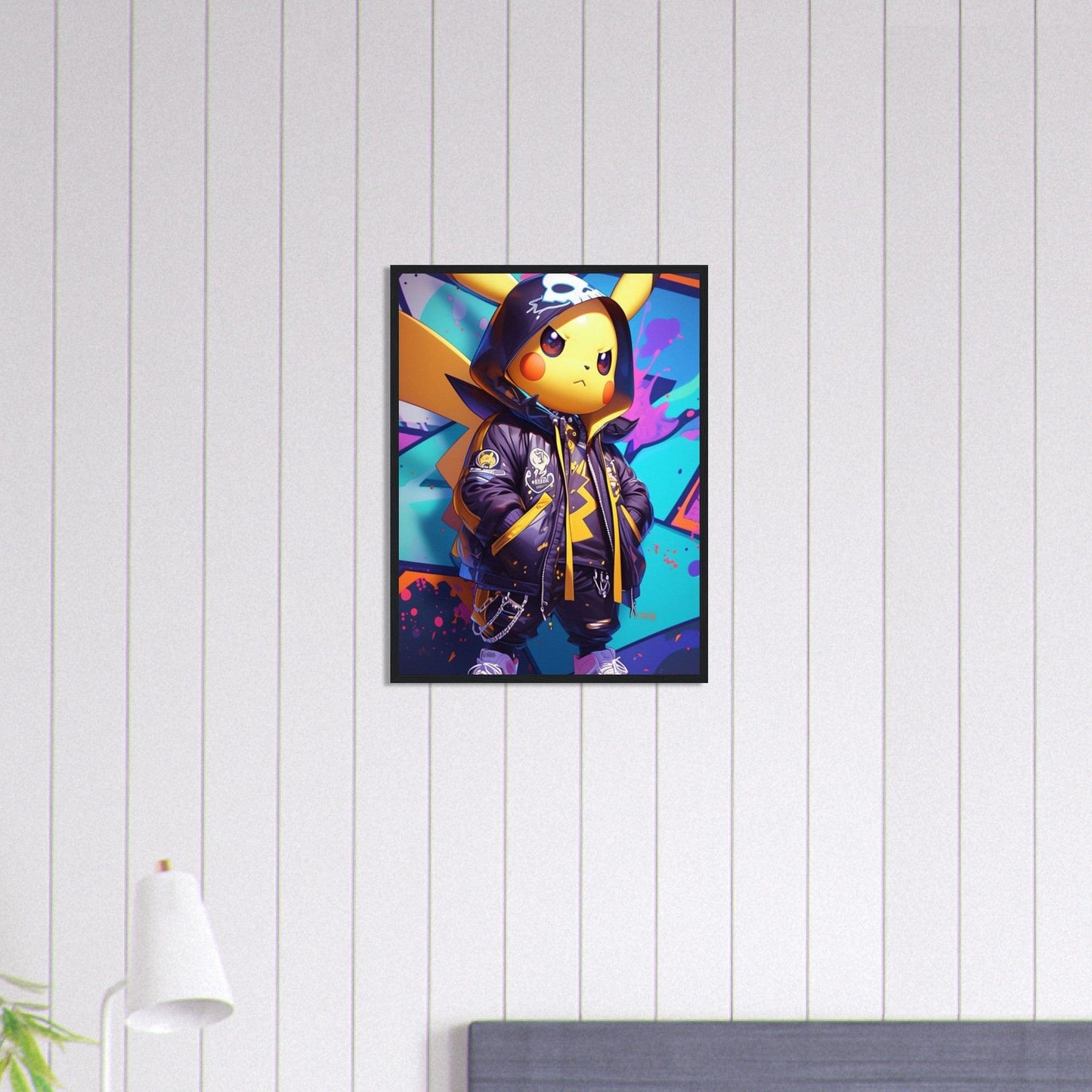 Canvanation Print Material 45x60 cm / 18x24″ Tableau Pokémon Street Art Pikachu