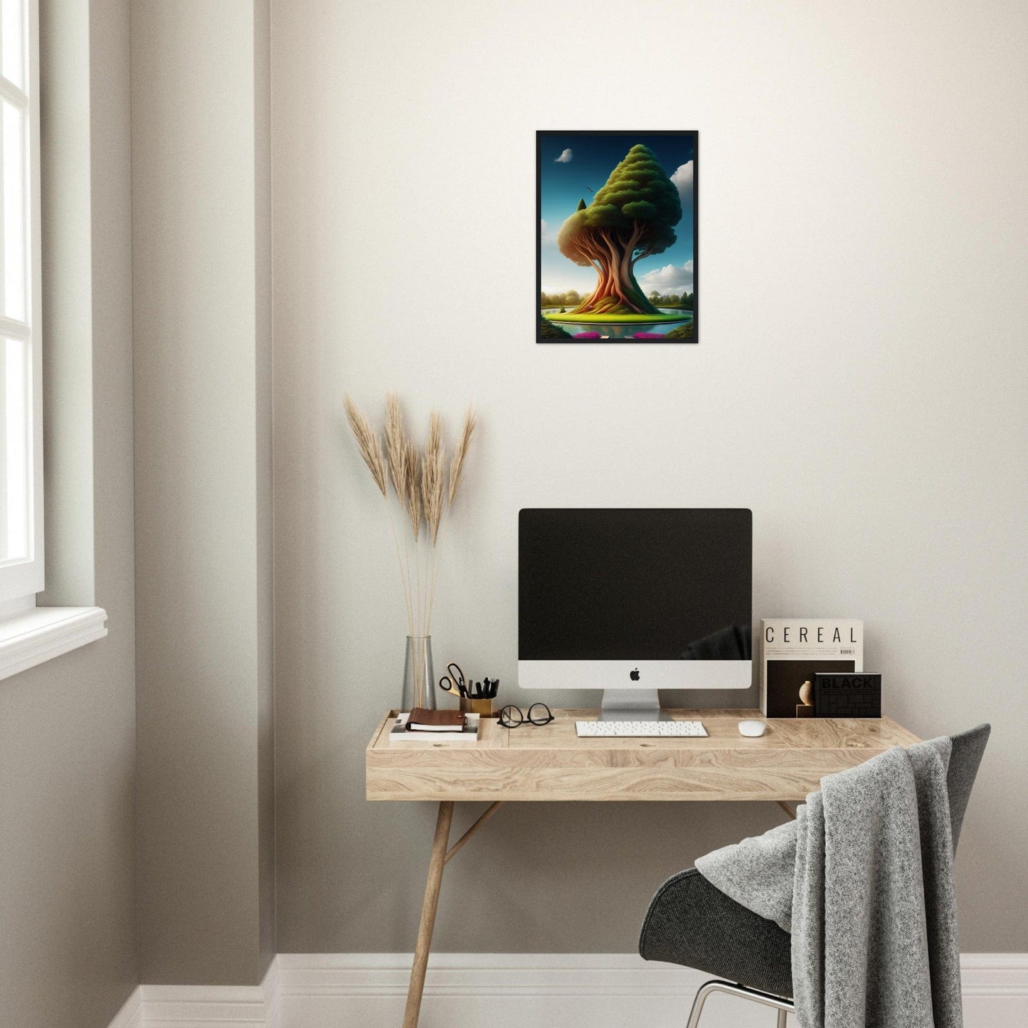 Canvanation Print Material Tableau Arbre Relief