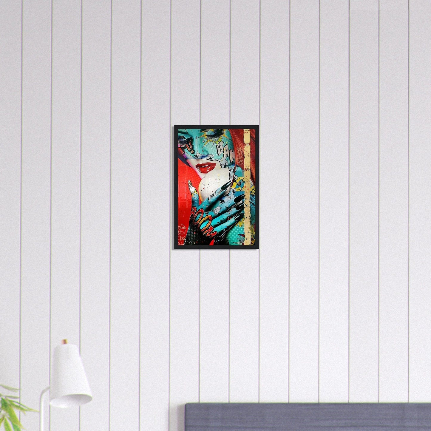 Canvanation Print Material 30x45 cm / 12x18″ Tableau Street Art Femme Rousse