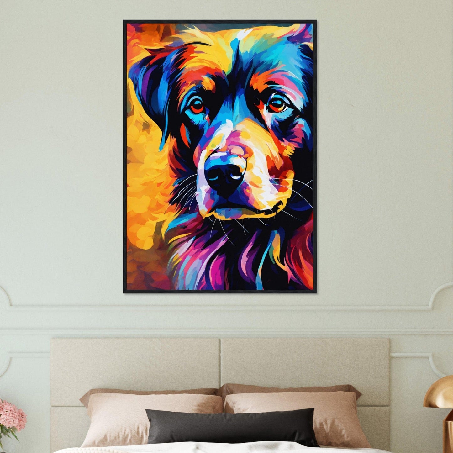 Canvanation Print Material Tableau Chien Héros Du Quotidien