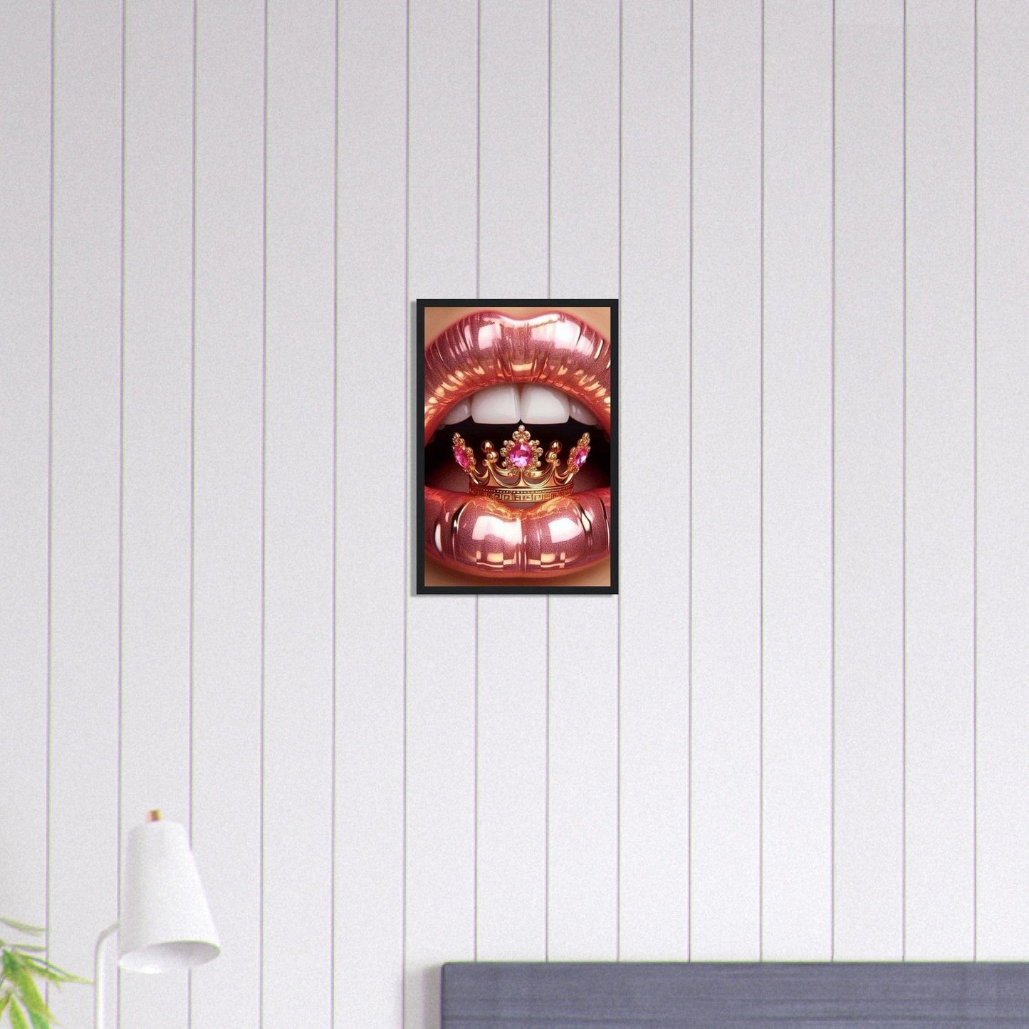 Canvanation Print Material 30x45 cm / 12x18″ Tableau Levres Couronne