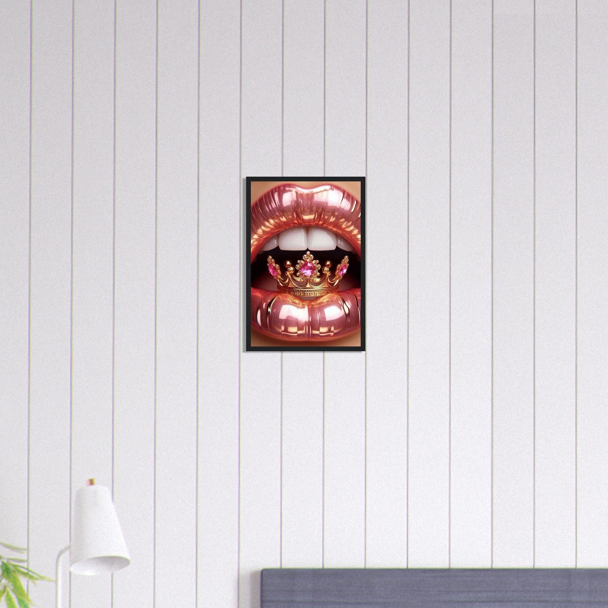 Canvanation Print Material 30x45 cm / 12x18″ Tableau Levres Couronne