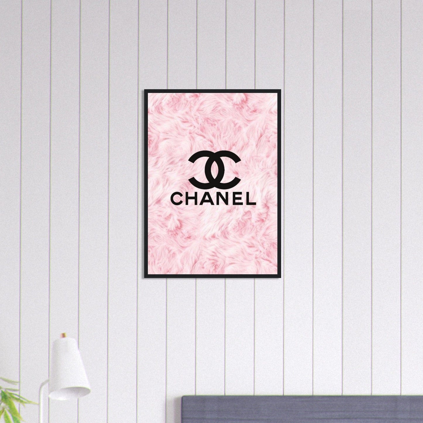 Canvanation Print Material 50x70 cm / 20x28″ Tableau Chanel Fond Fleurs