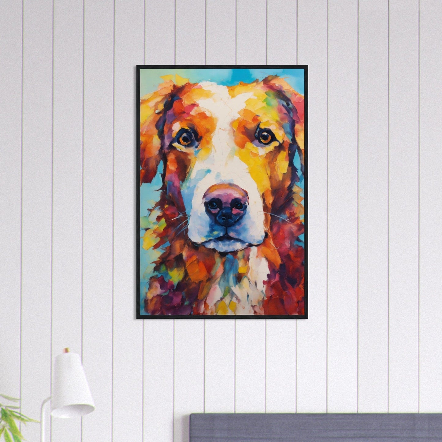 Canvanation Print Material 60x90 cm / 24x36″ Tableau Chien Ombre Fidèle
