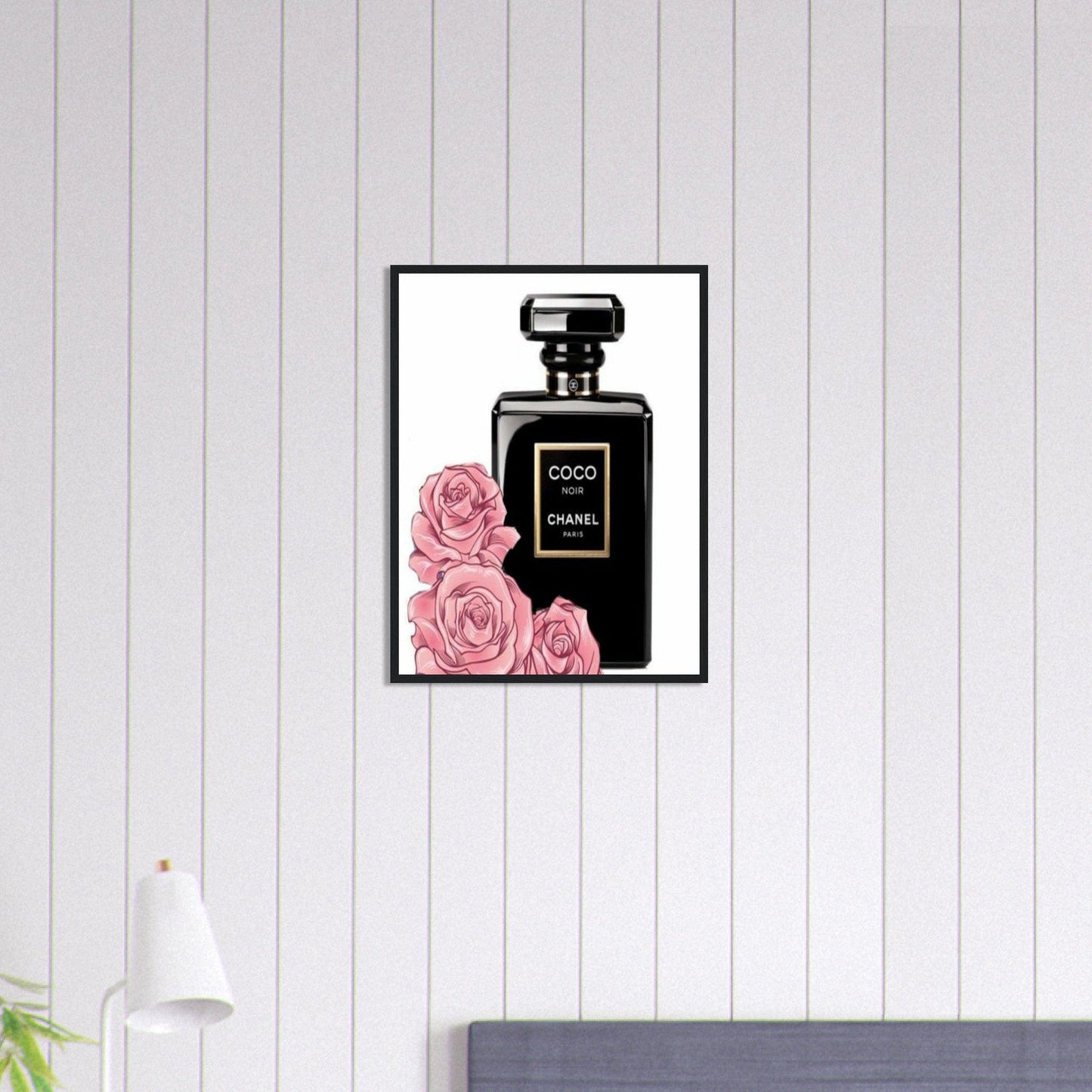 Canvanation Print Material 45x60 cm / 18x24″ Tableau Chanel Numéro 5 Rose Dessin