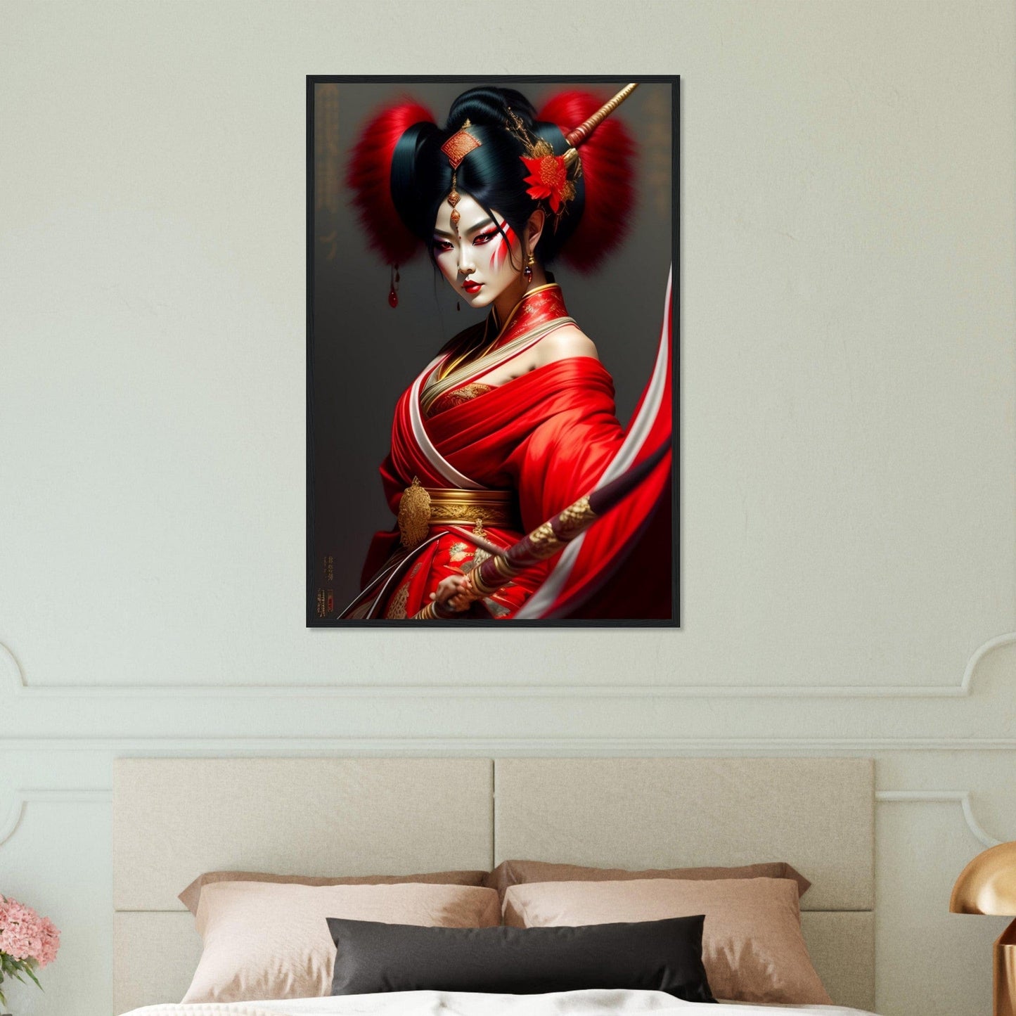 Canvanation Print Material 60x90 cm / 24x36″ Tableau Kabuki Japon Kimono
