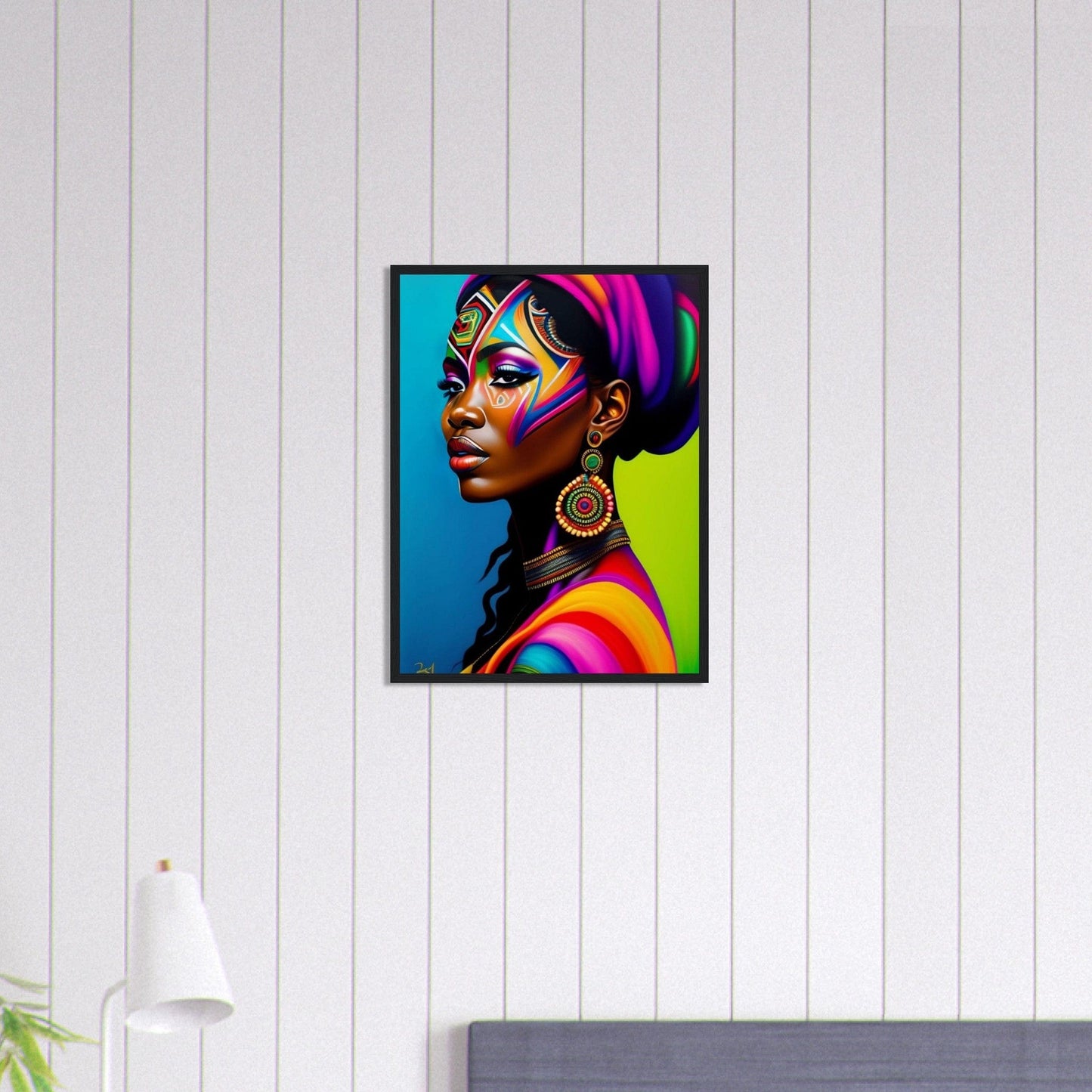 Canvanation Print Material Tableau Africaine Peinture Couleur