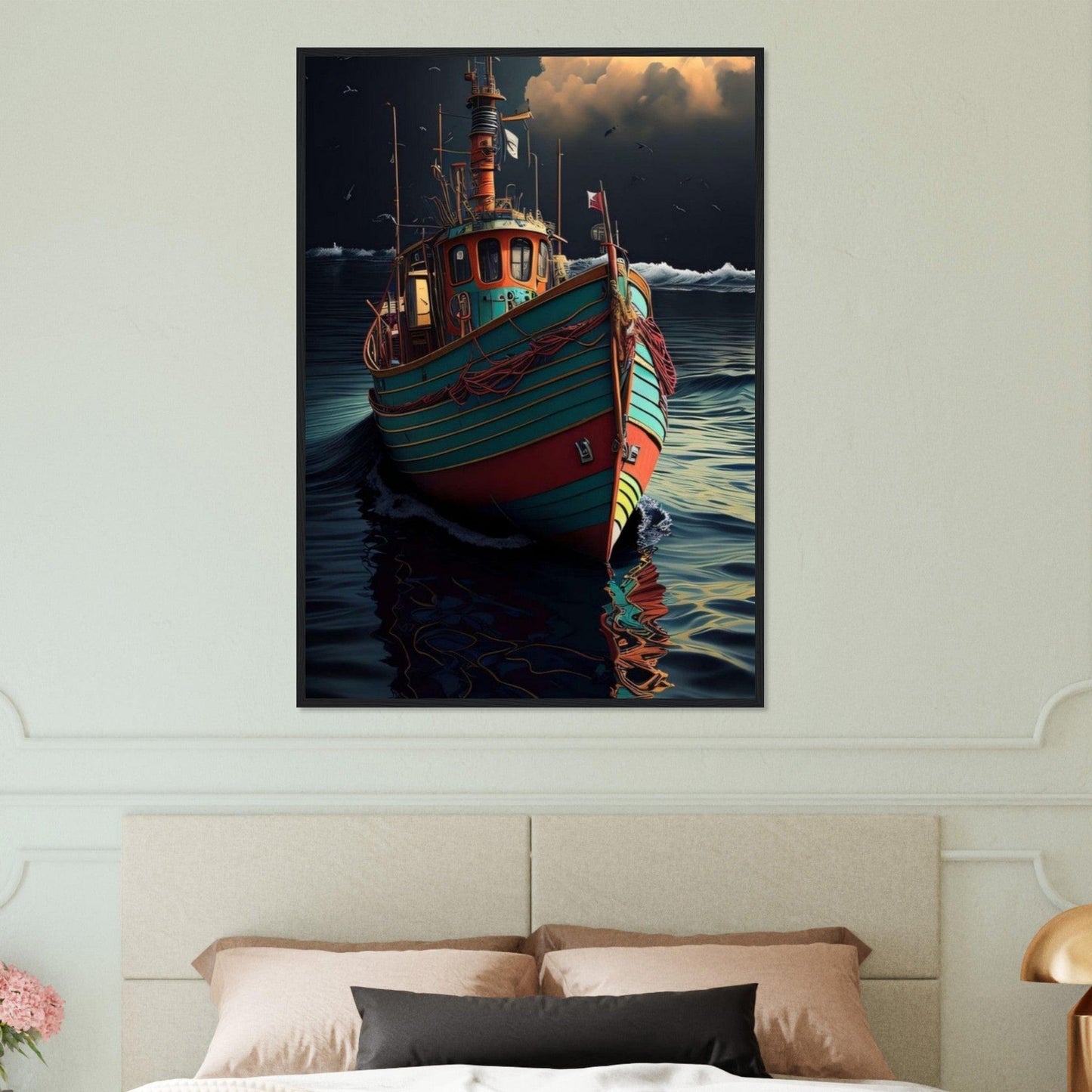 Canvanation Print Material 70x100 cm / 28x40″ Tableau Bateau De Pêche