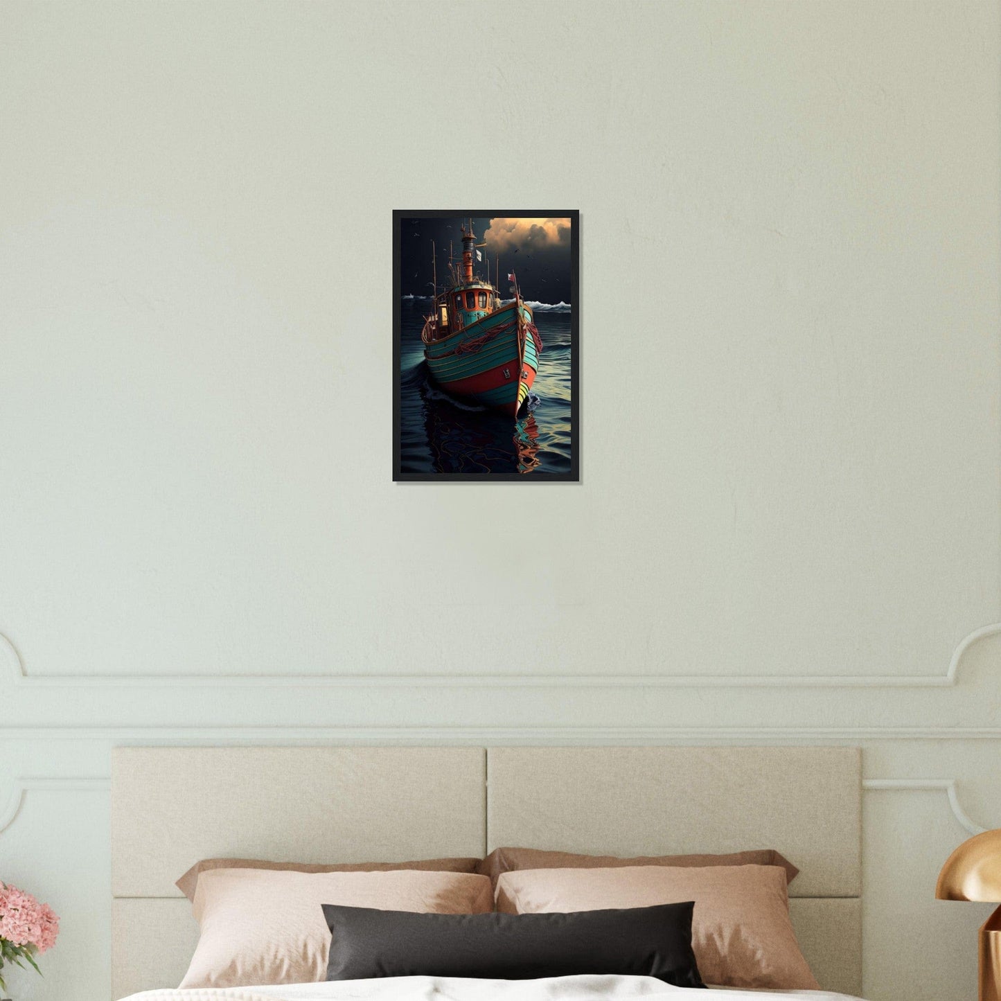 Canvanation Print Material 30x45 cm / 12x18″ Tableau Bateau De Pêche Ailes Océanes