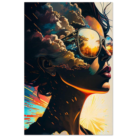 Gelato Print Material 60x90 cm / 24x36″ Poster Portrait Femme Ia