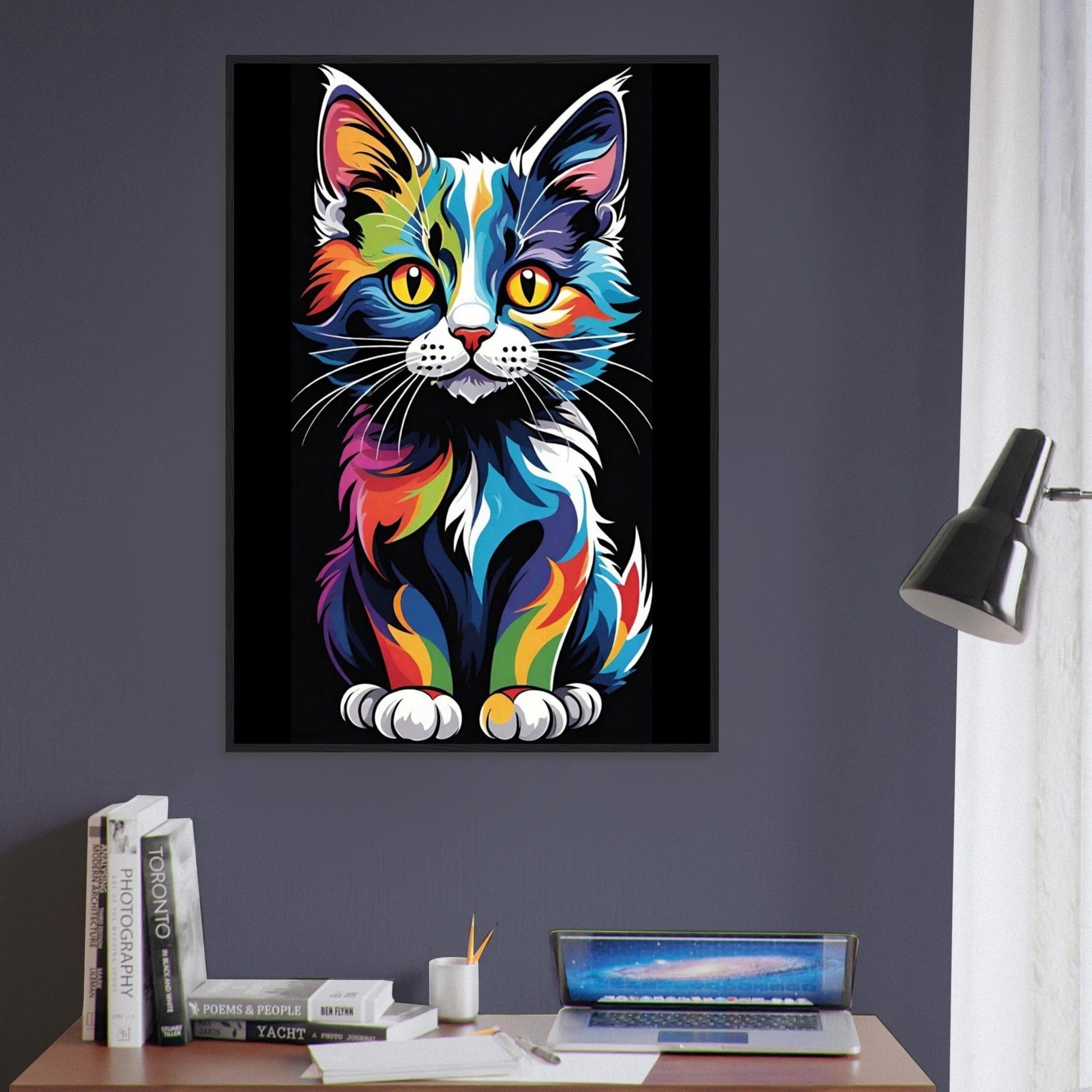 Canvanation Print Material Tableau Chat Pop Art "Miaou"