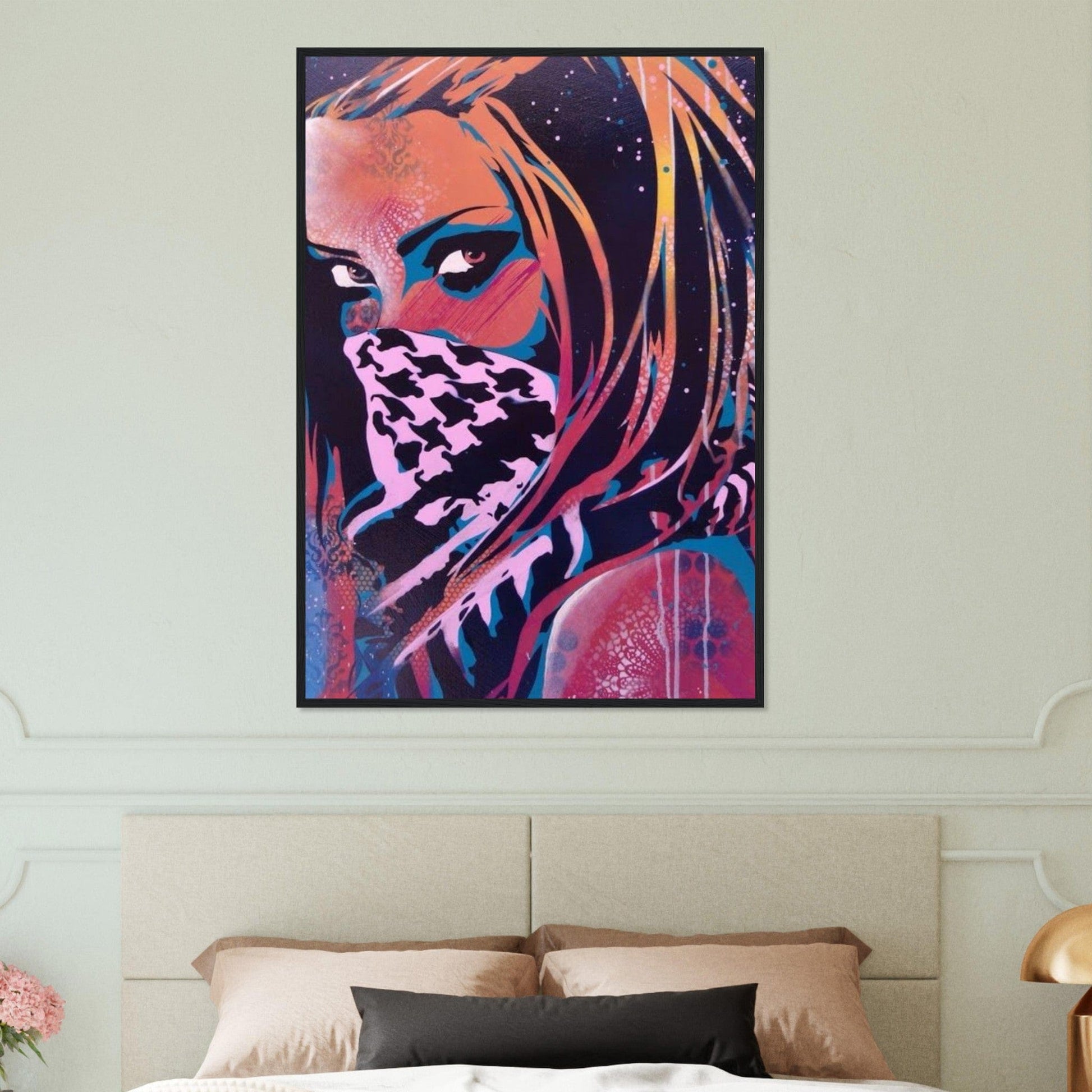 Canvanation Print Material Tableau Street Art Femme Gang