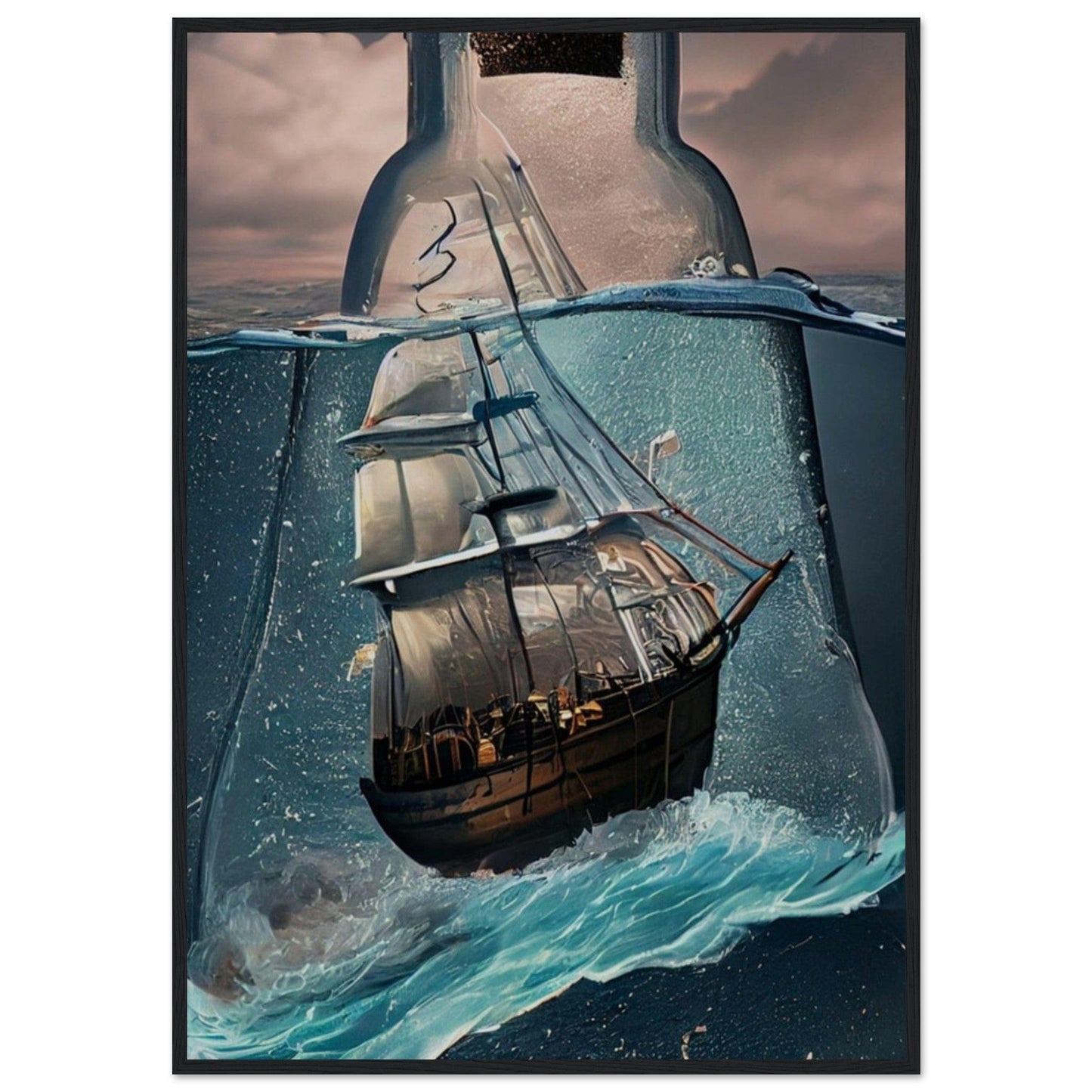 Gelato Print Material 70x100 cm / 28x40″ Tableau Bateau Abstrait