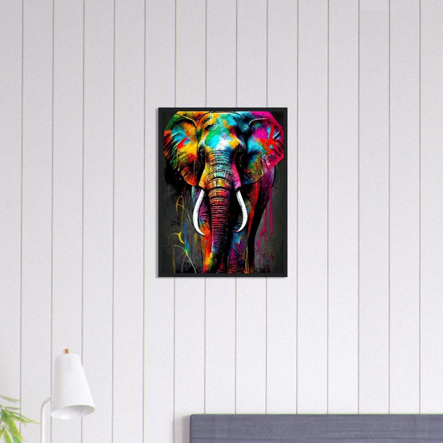 Canvanation Print Material 45x60 cm / 18x24″ Tableau Elephant Sous le Ciel Africain
