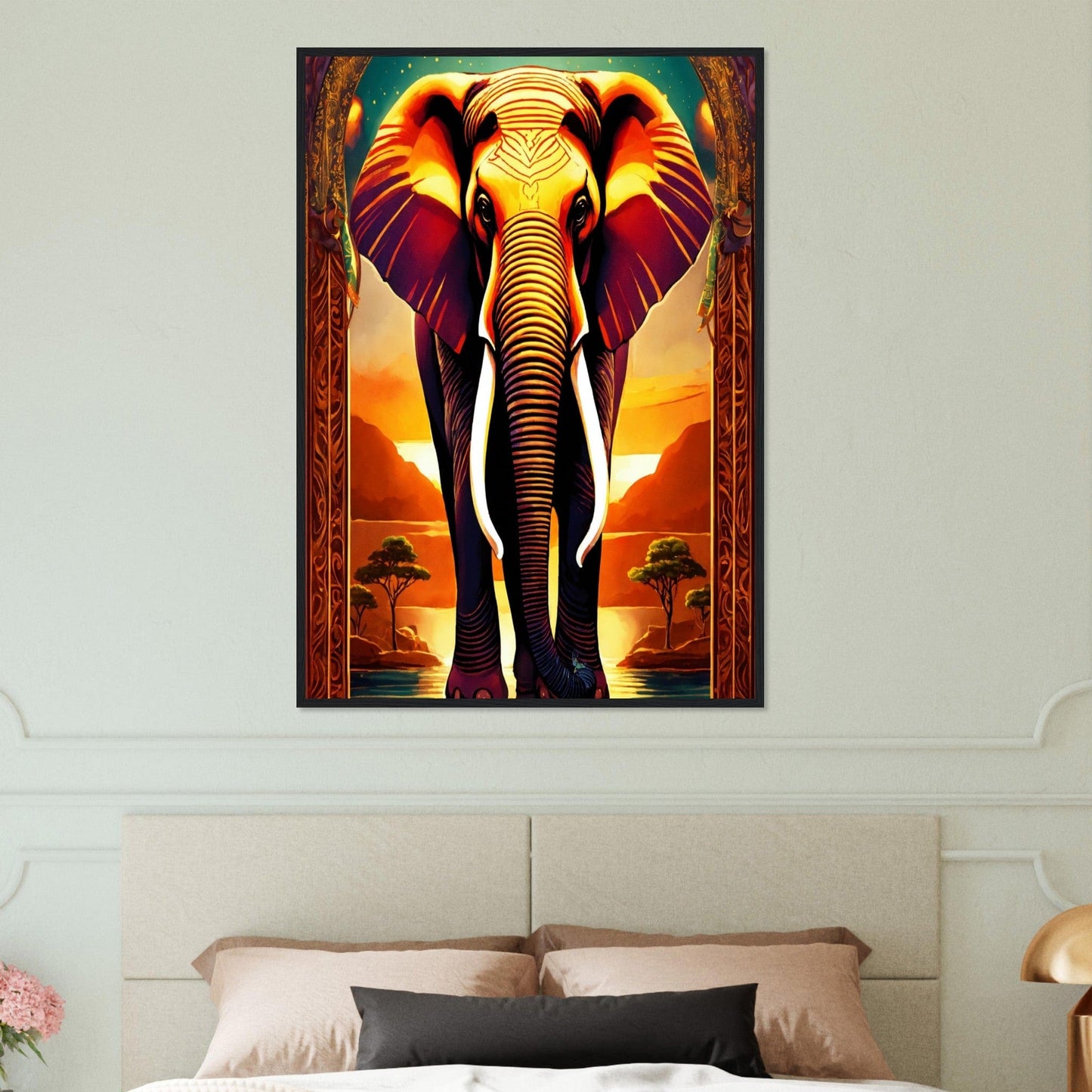 Canvanation Print Material Tableau Elephant Le Gardien De La Nature
