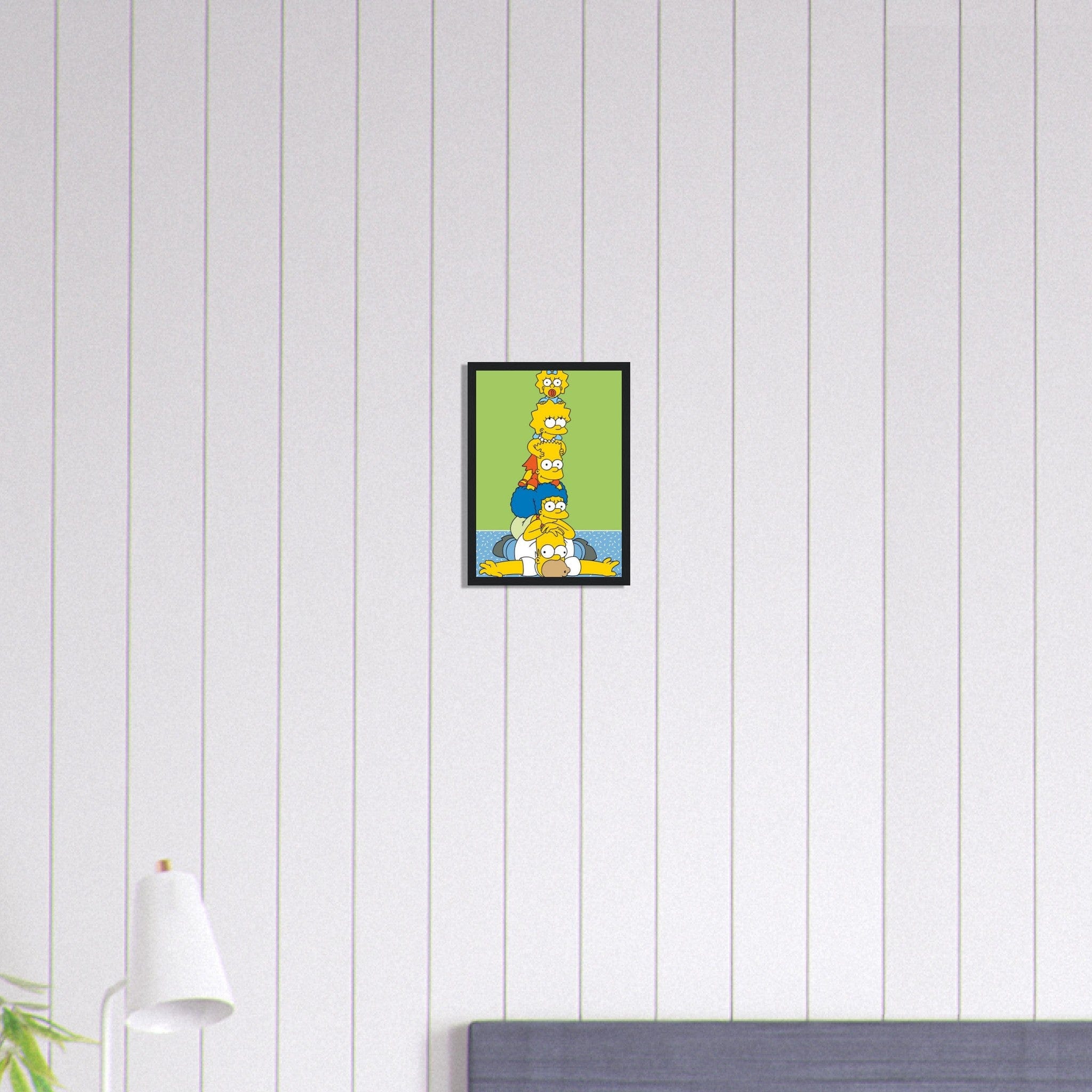 Canvanation Print Material A4 21x29.7 cm / 8x12″ Tableau Simpson Famille Drole