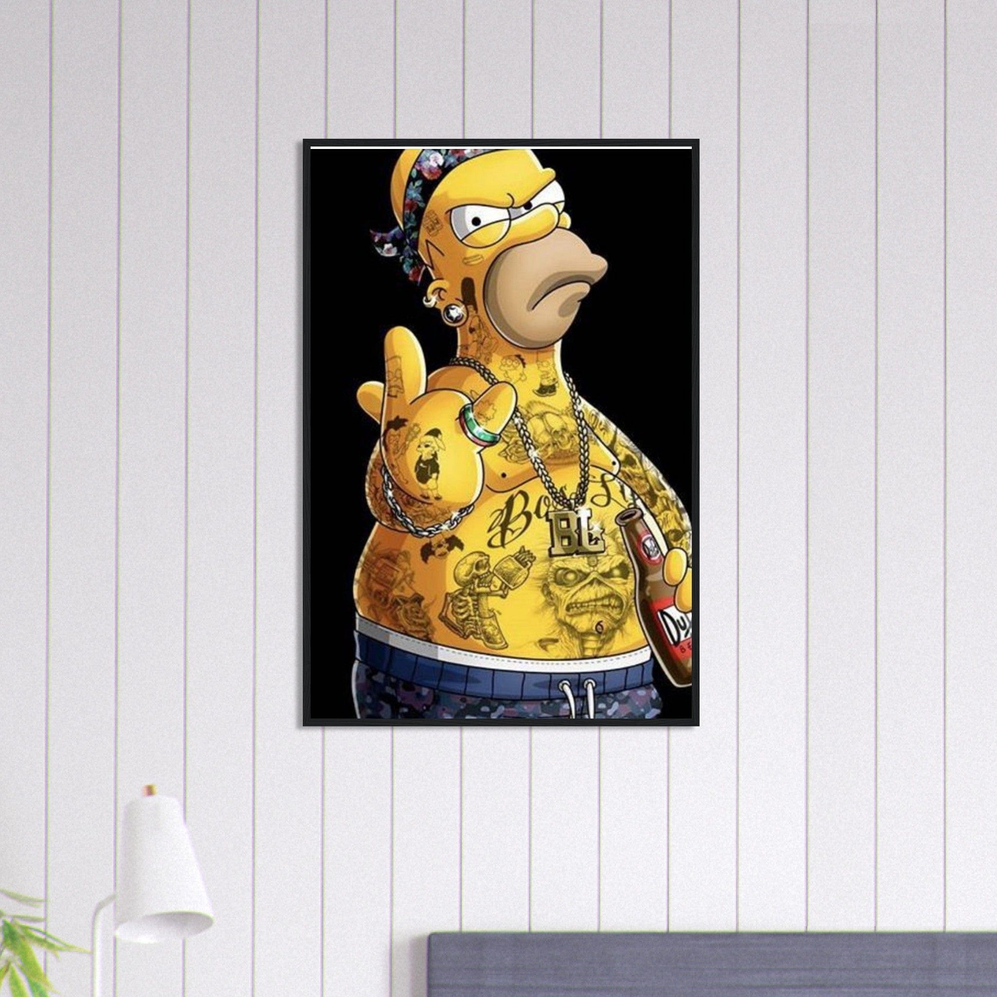 Canvanation Print Material 60x90 cm / 24x36″ Tableau Simpson Tatoué