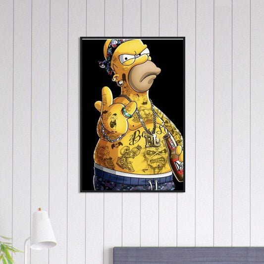Canvanation Print Material 60x90 cm / 24x36″ Tableau Simpson Tatoué