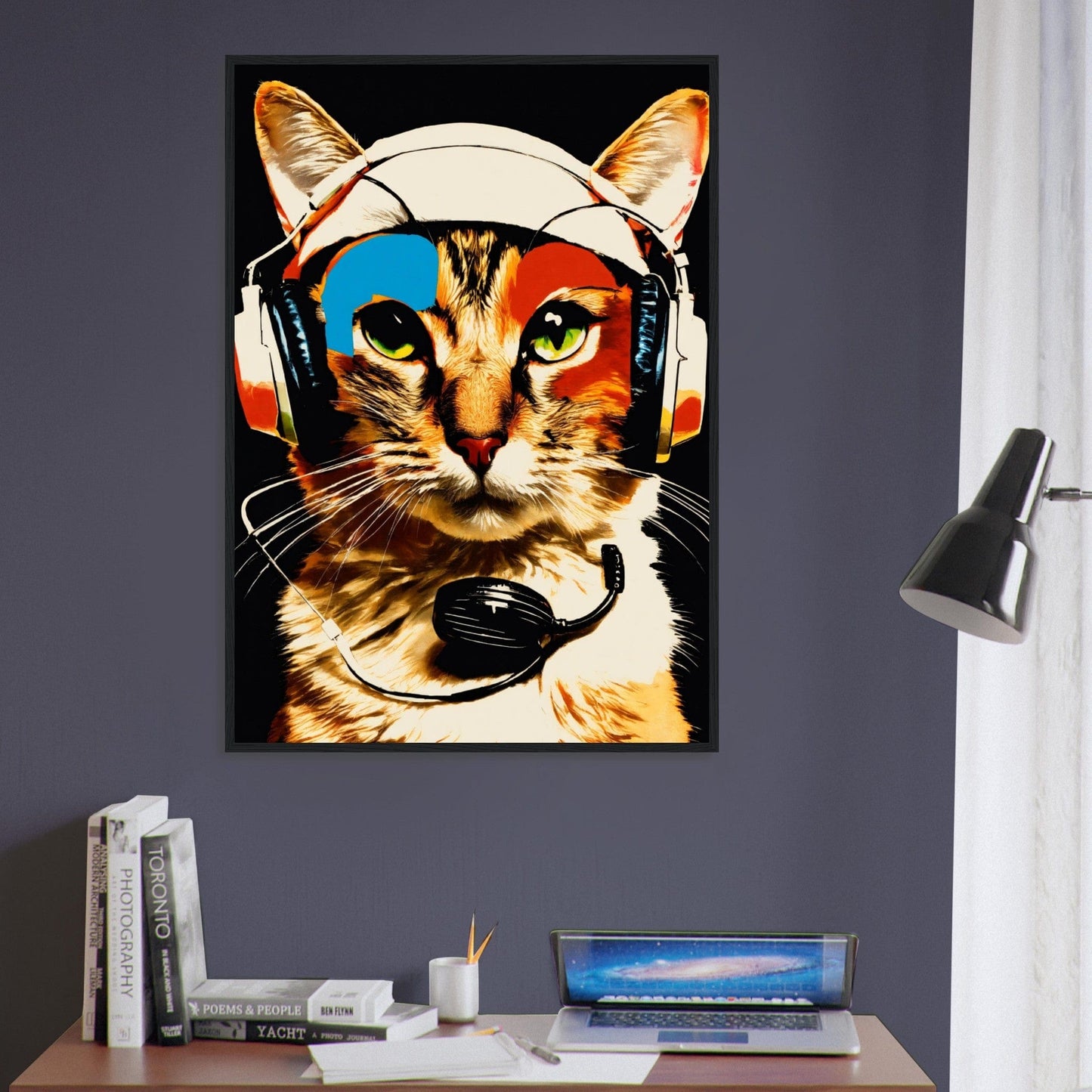 Canvanation Print Material Tableau Chat Ombre Et Lumière