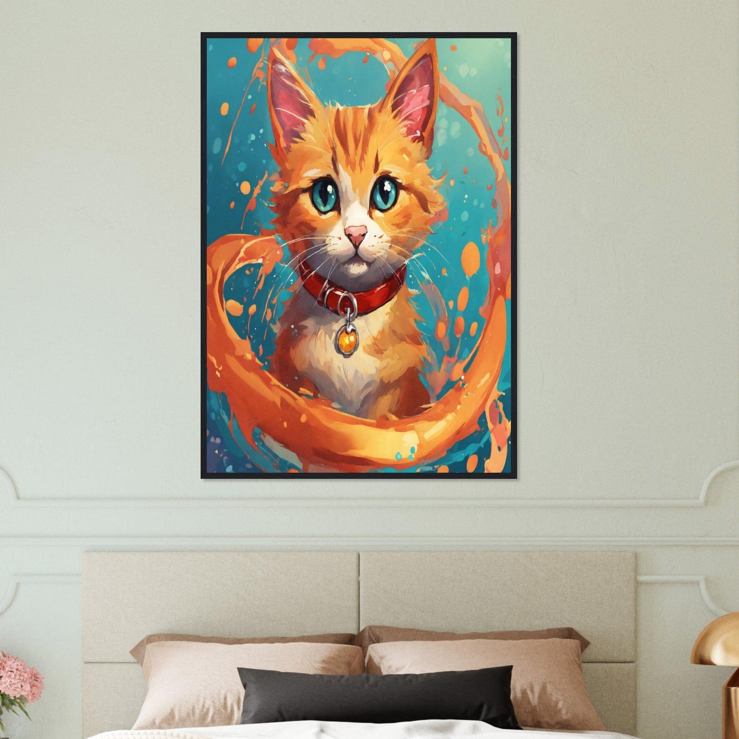 Canvanation Print Material Tableau Chat L’énigme Féline