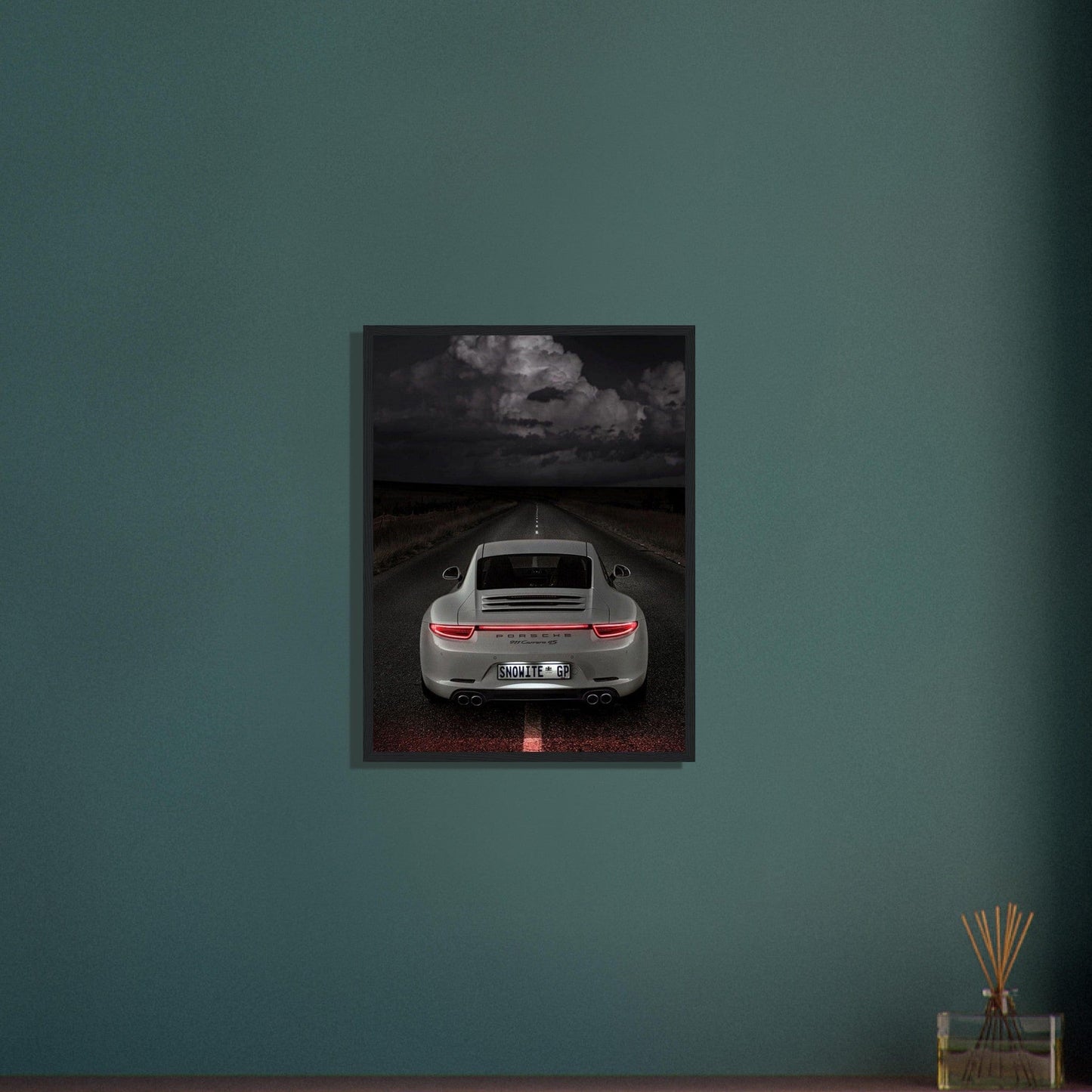 Gelato Print Material Tableau Porsche Blanc