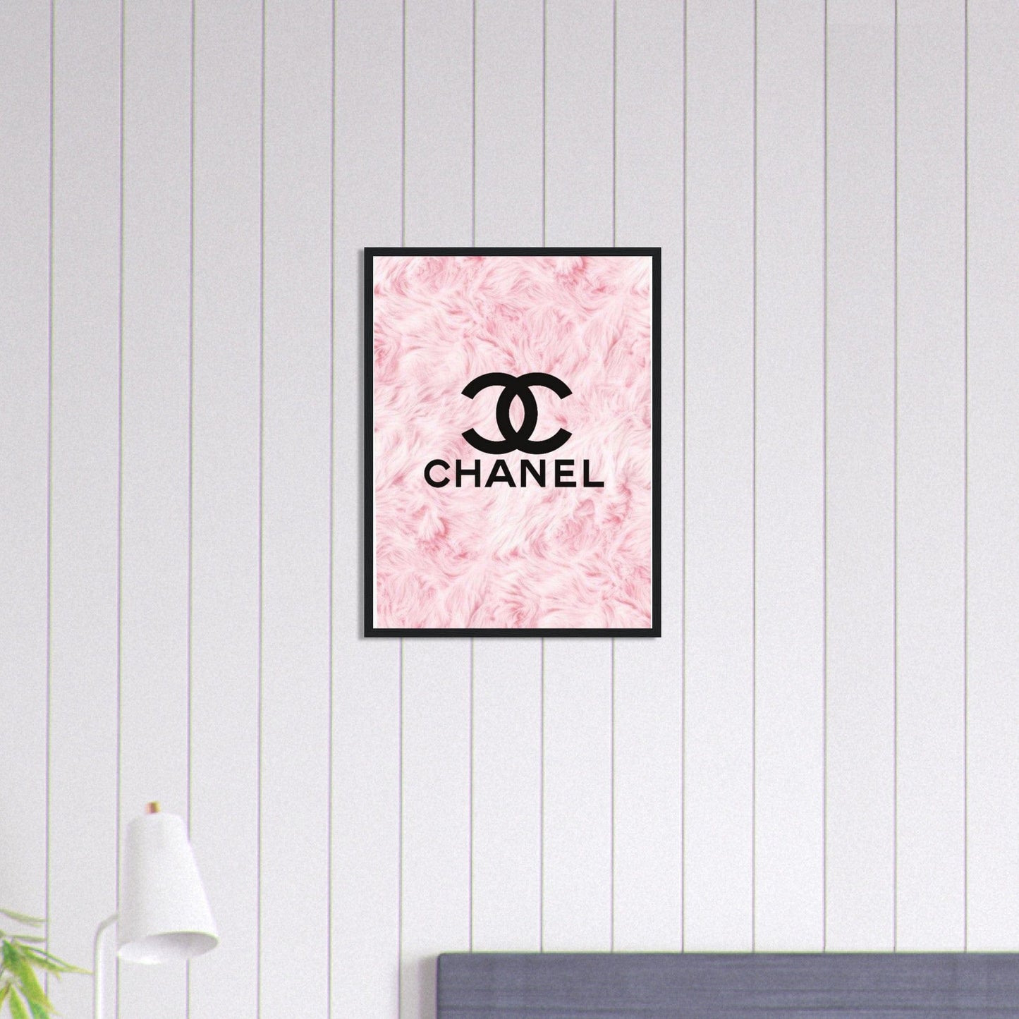 Canvanation Print Material 45x60 cm / 18x24″ Tableau Chanel Fond Fleurs