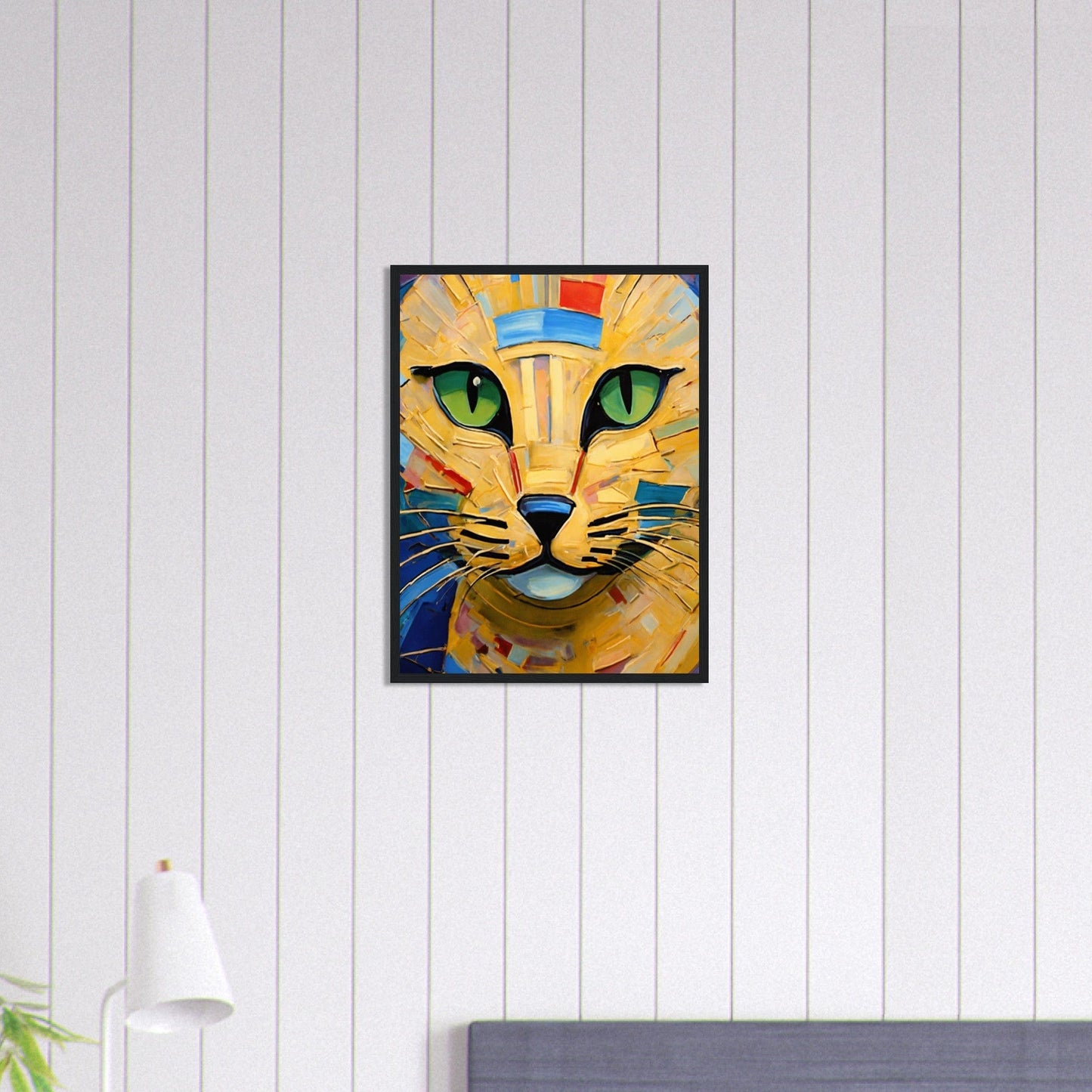 Canvanation Print Material 45x60 cm / 18x24″ Tableau Chat Rêverie Nocturne