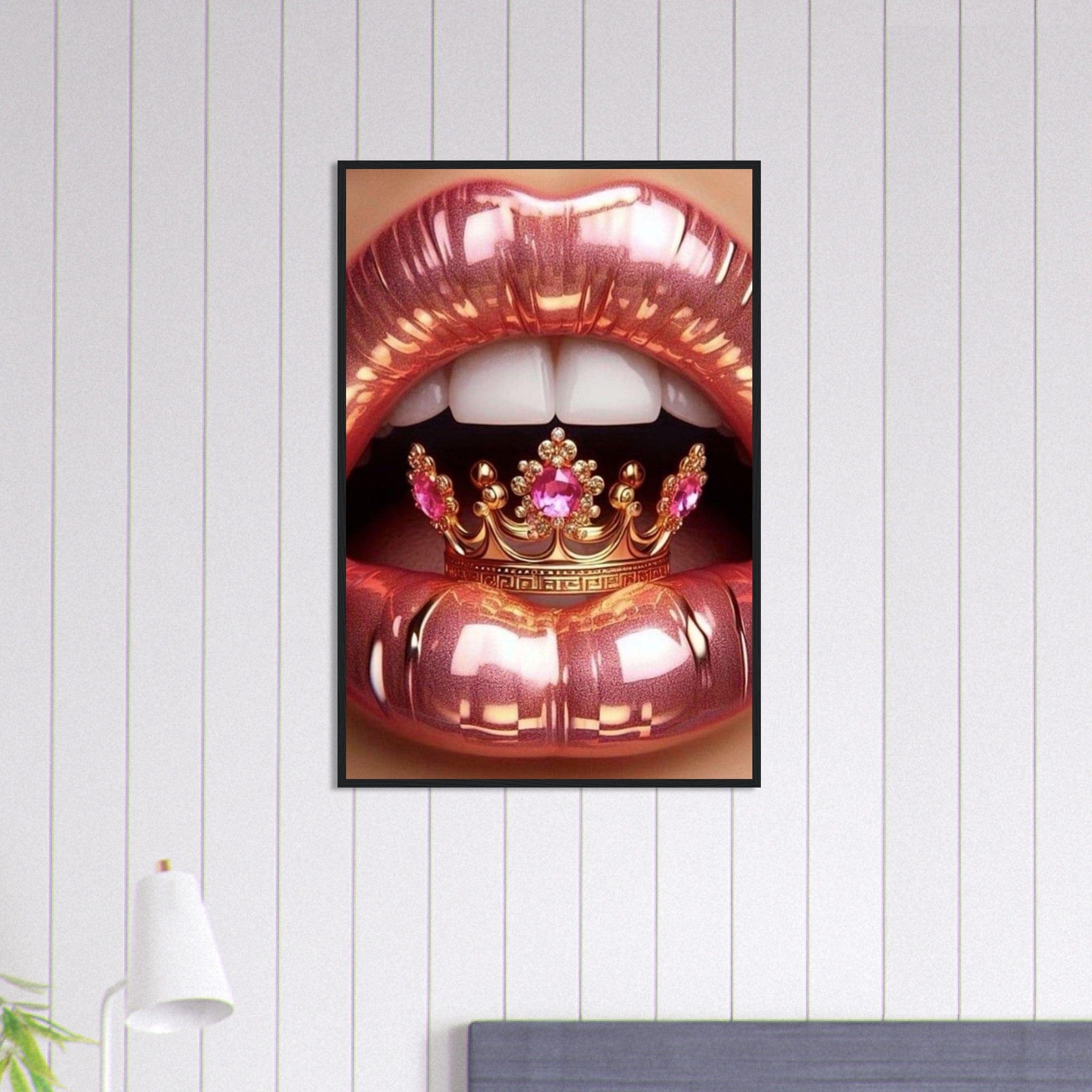 Canvanation Print Material 60x90 cm / 24x36″ Tableau Levres Couronne
