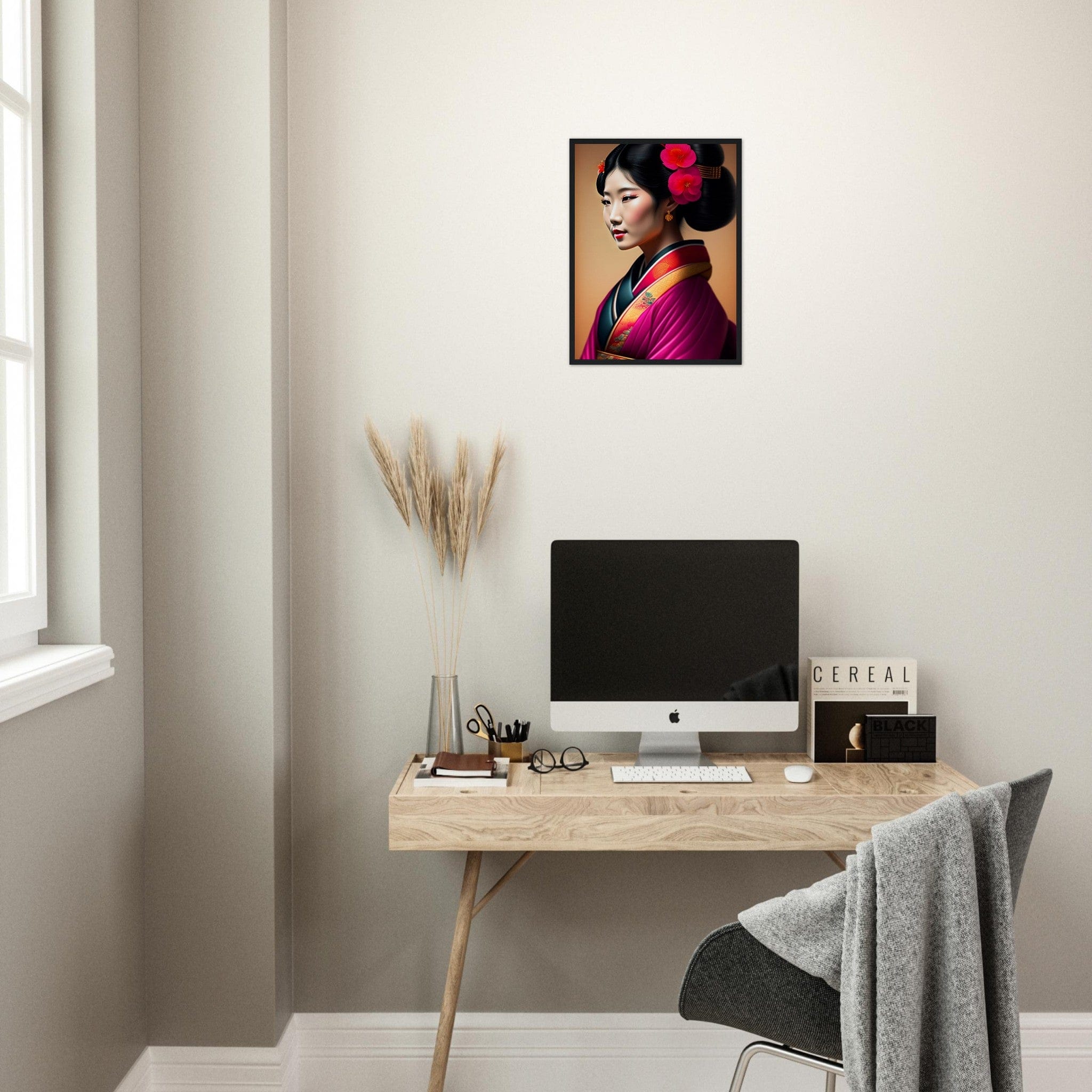 Canvanation Print Material Tableau Japon Geisha Kimono