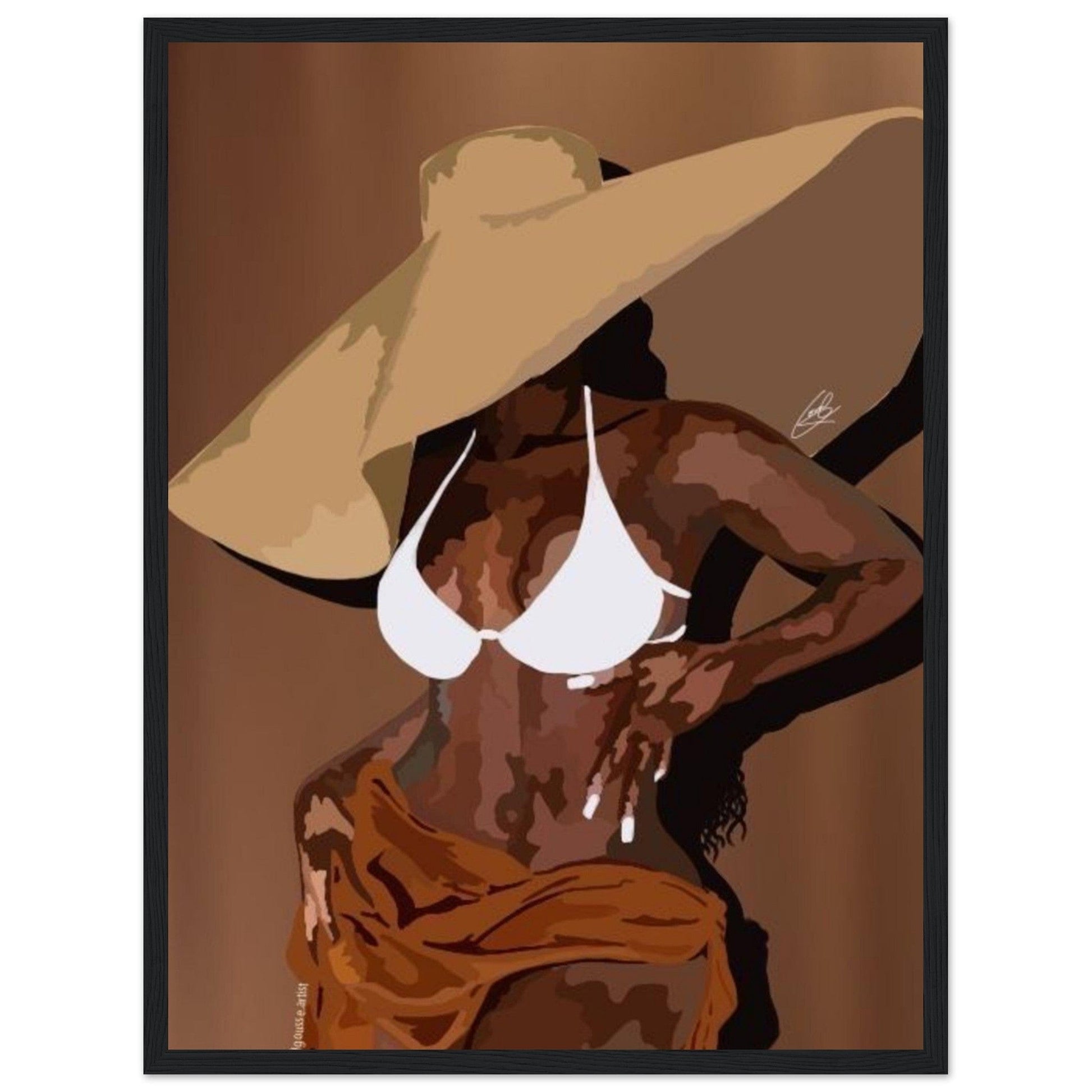 Canvanation Print Material Peinture Femme Antillaise