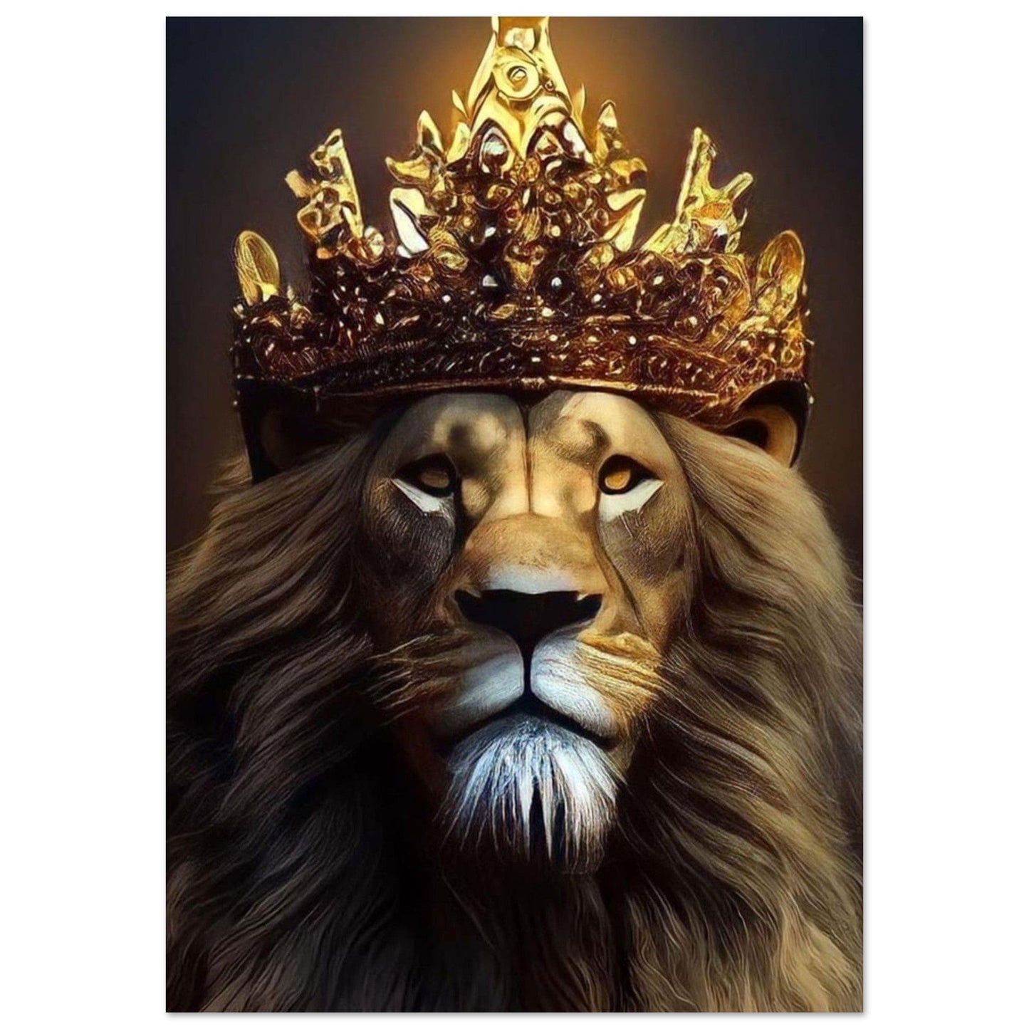 Canvanation Print Material 70x100 cm / 28x40″ Poster Lion Couronne
