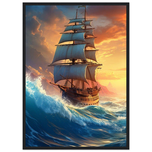 Gelato Print Material 50x70 cm / 20x28″ Peinture Voilier Moderne