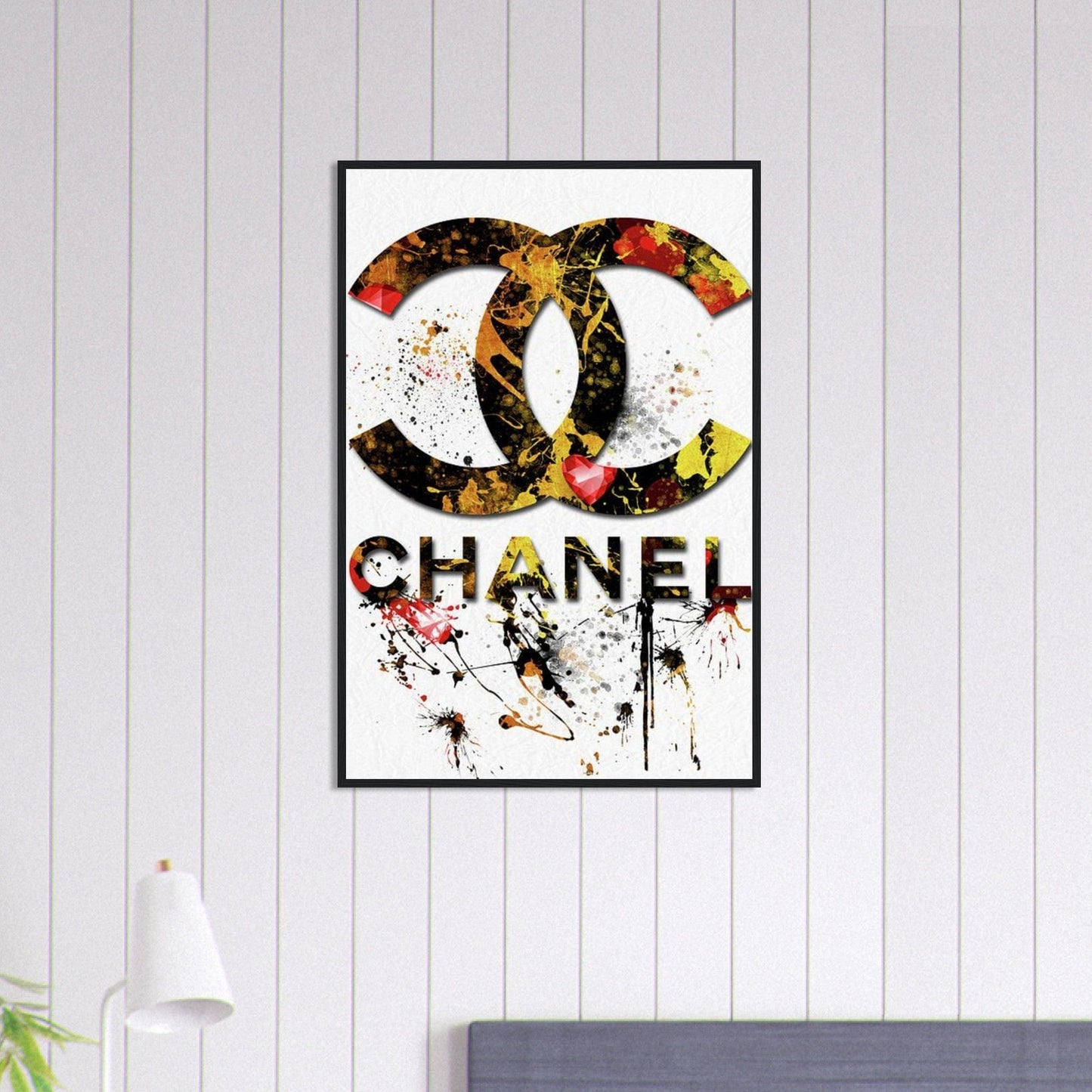 Canvanation Print Material 60x90 cm / 24x36″ Tableau Chanel Numéro 5 Tag Or